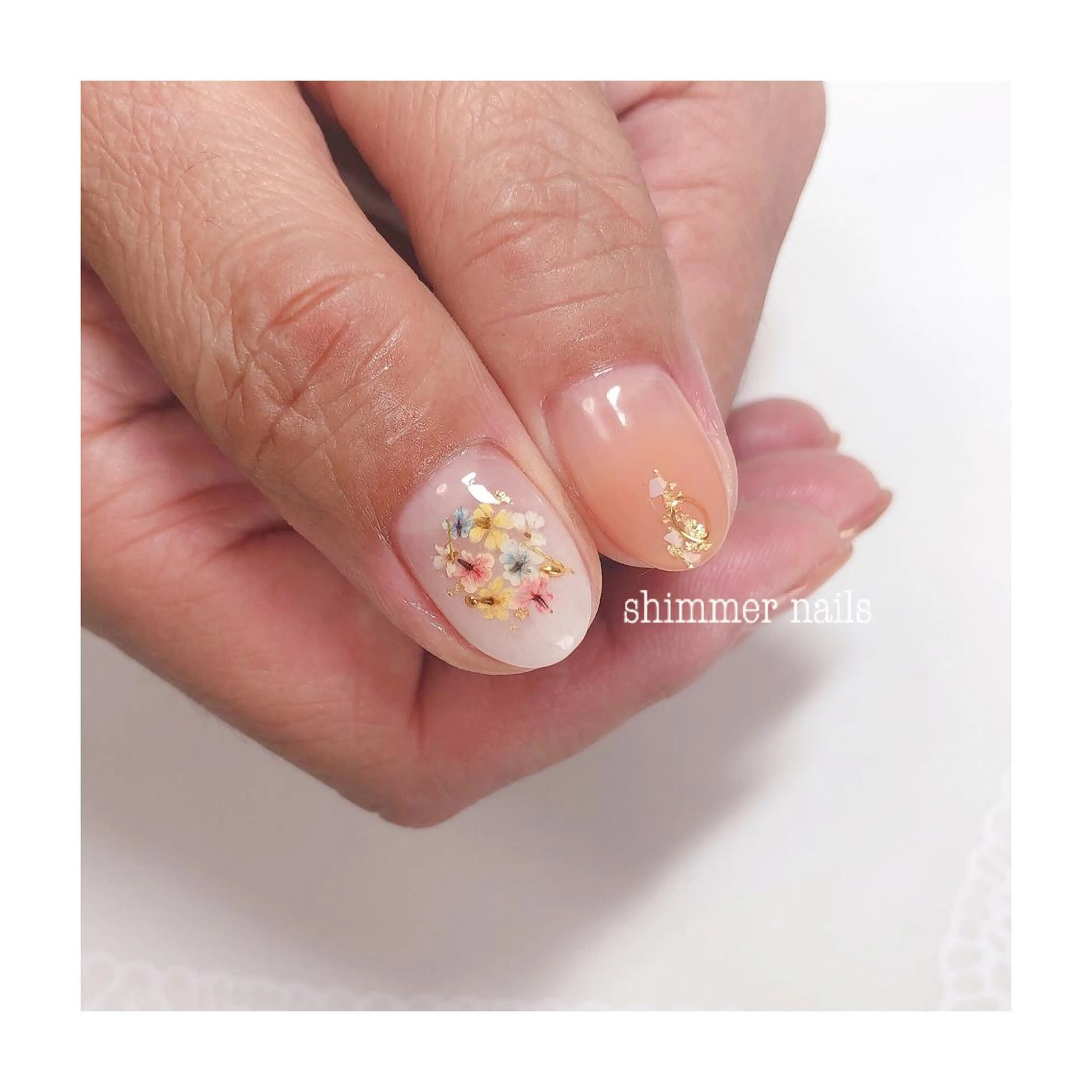 ネイル フットネイル shimmer nailsのネイルデザイン