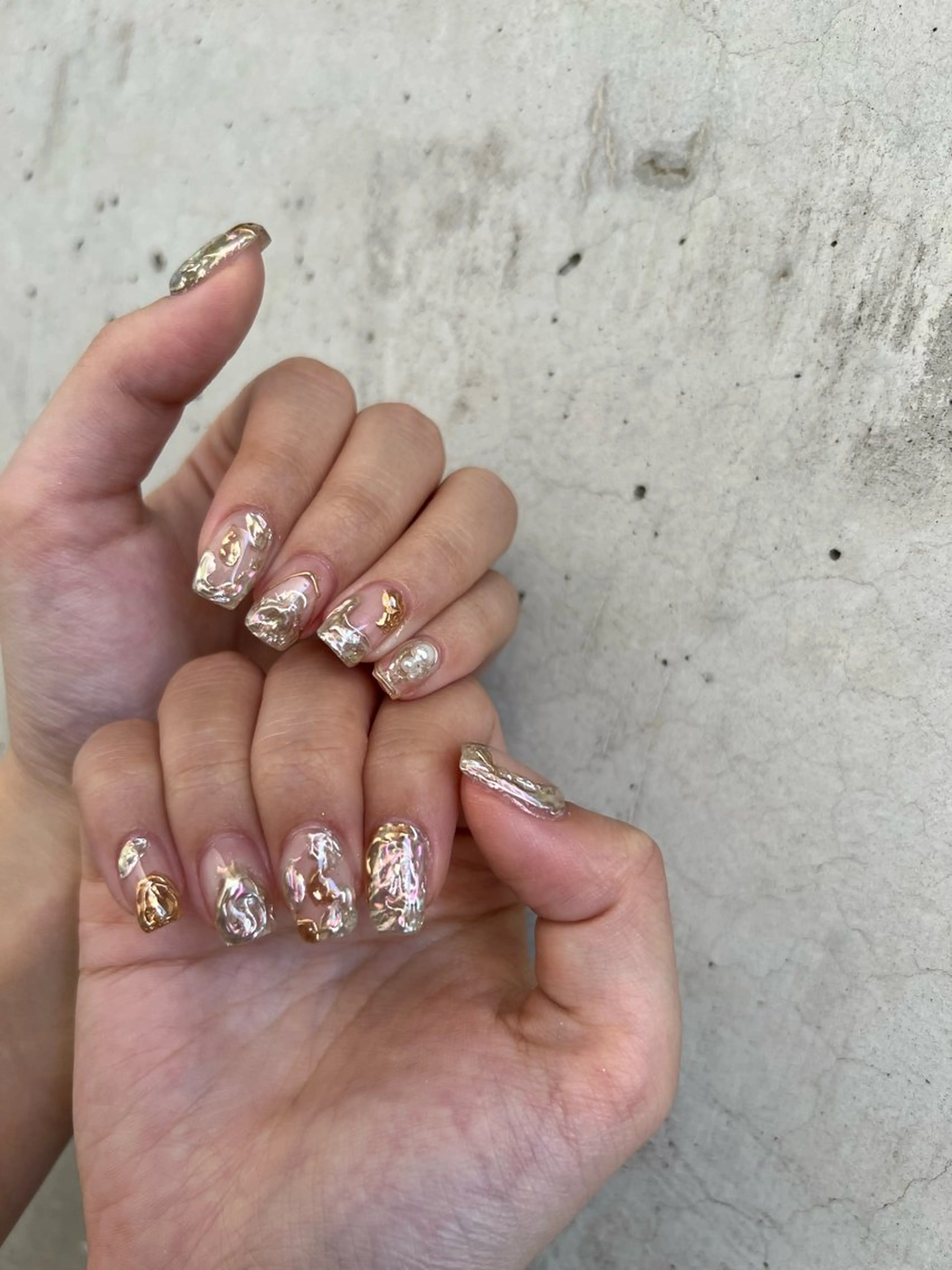 ネイル ミラーネイル 持ち込み ニュアンスネイル ハンドネイル ハンドケア Charme. NOBUKOのネイルデザイン