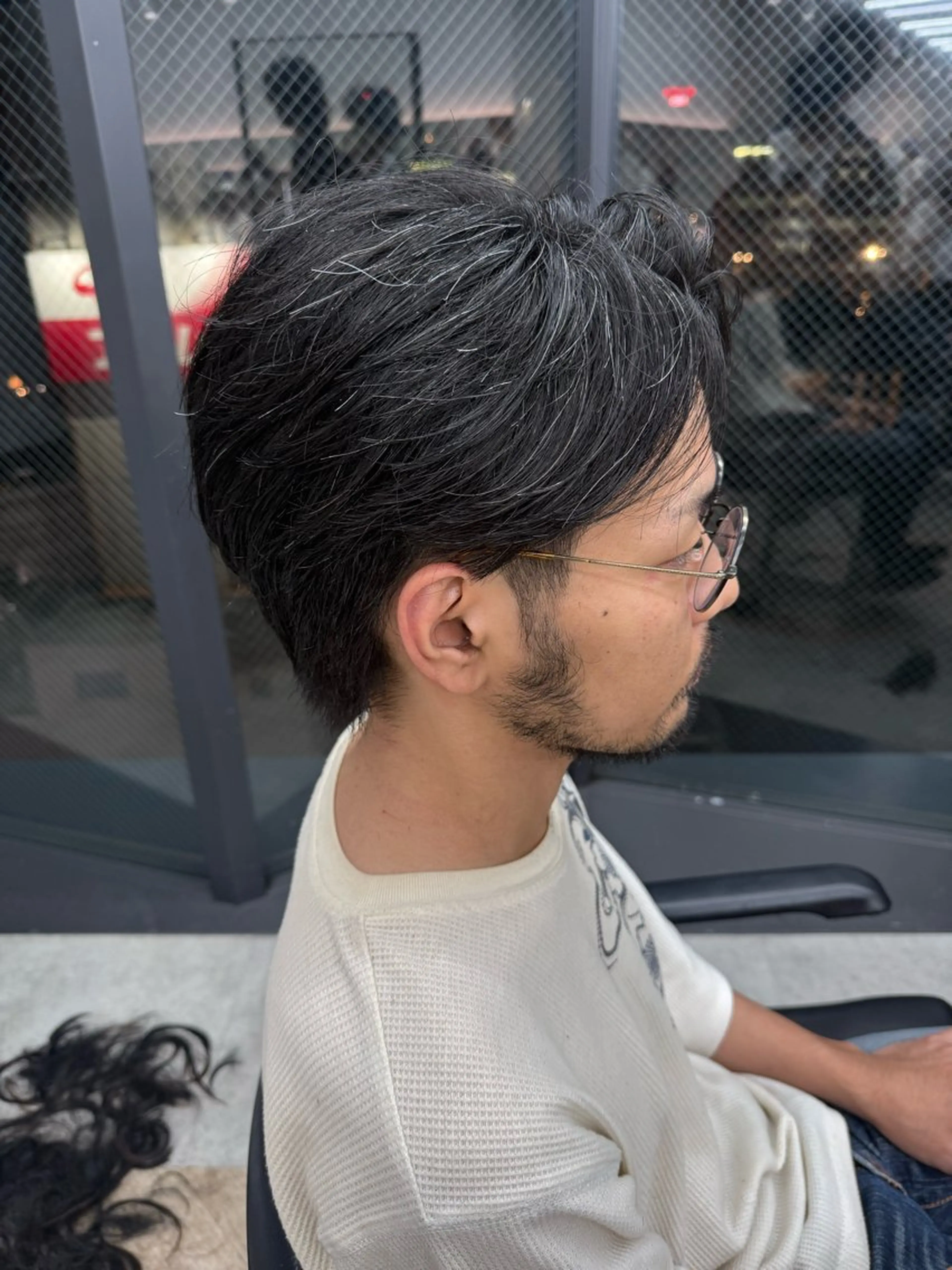 ショート カラー パーマ メンズ キッズ 栄💗レイヤーカット |パーマ|haruのヘアスタイル