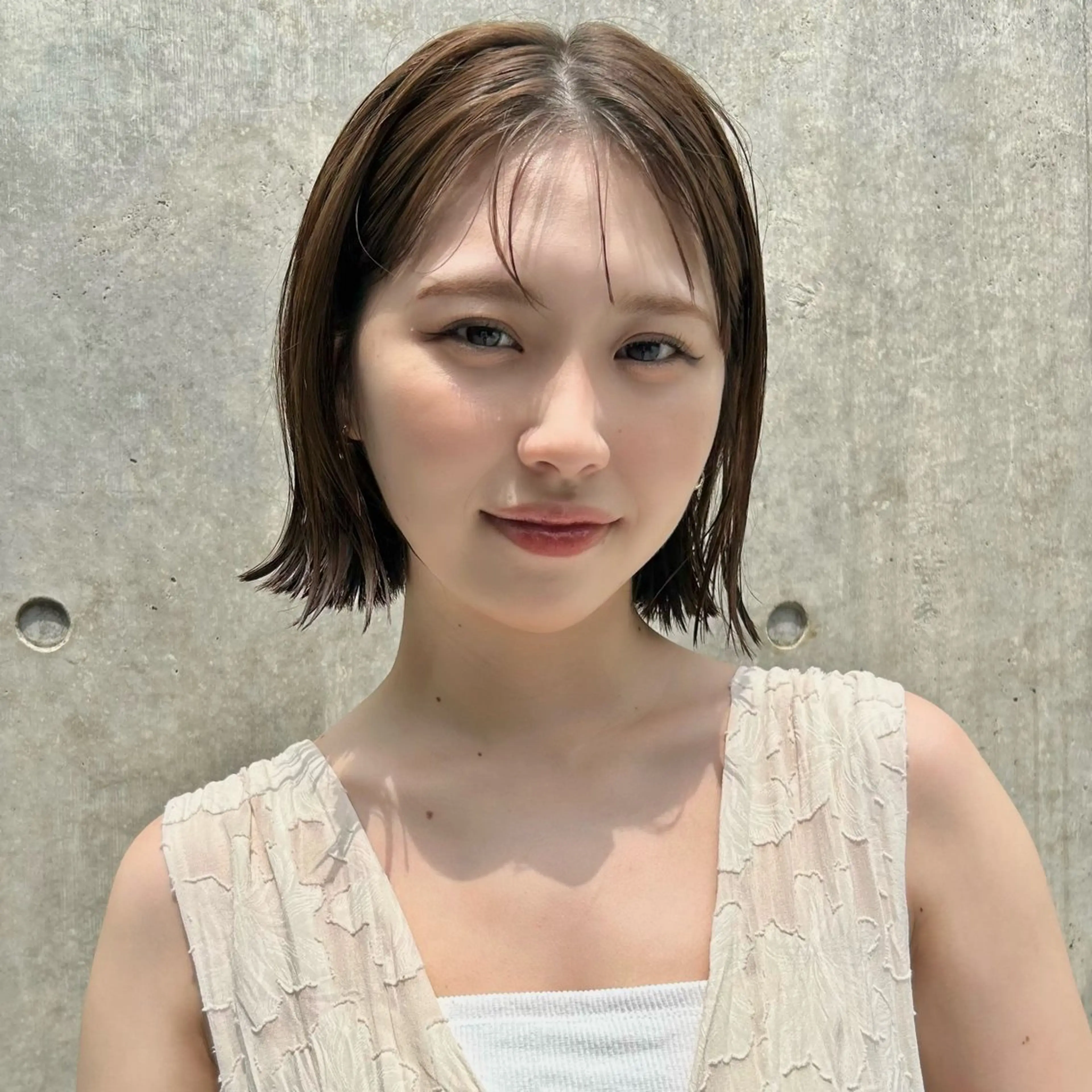 ショート ボブ 縮毛矯正 カット ヘアカラー トリートメント ボブ/縮毛矯正/ レイヤー/塚田のヘアスタイル