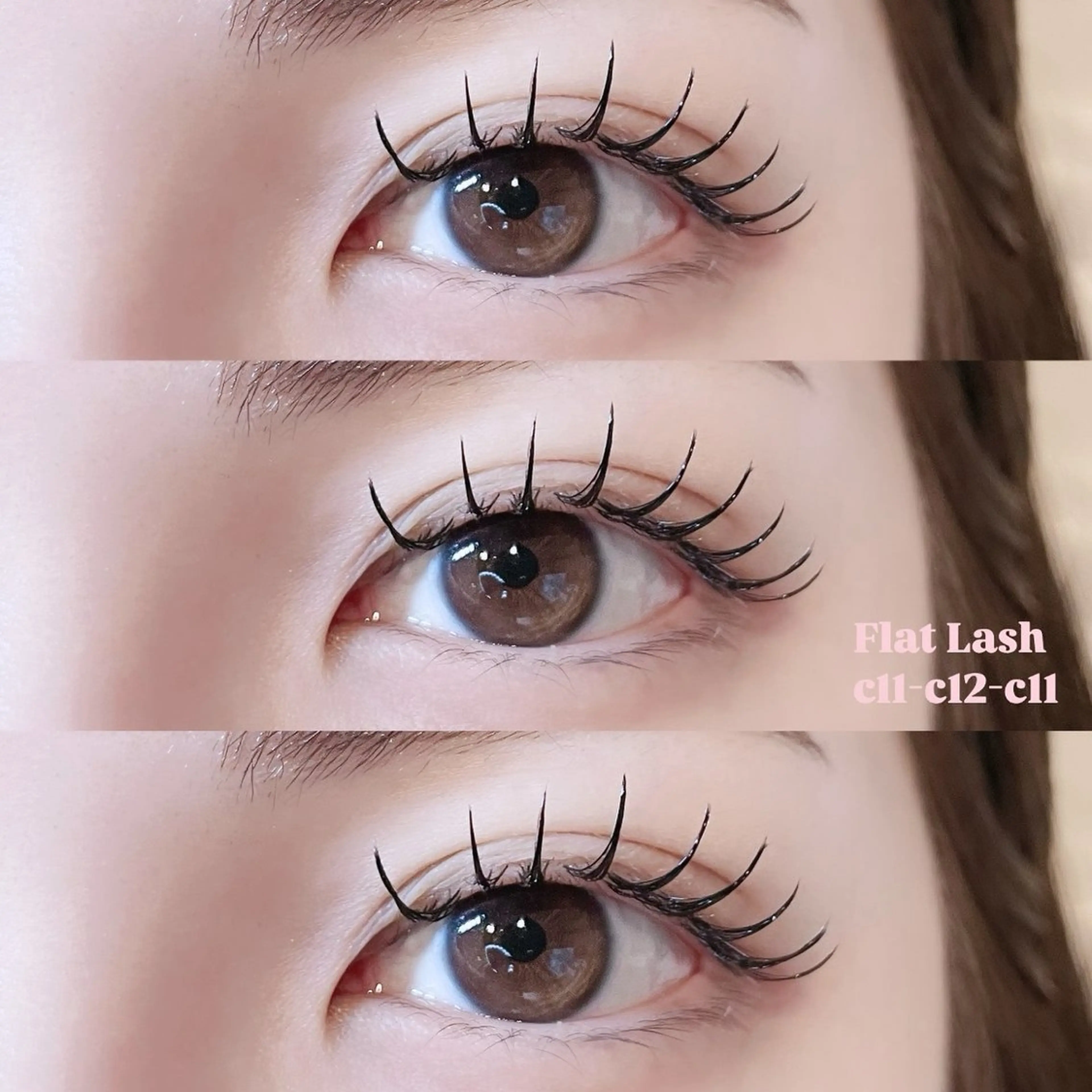 🌿最高級フラットラッシュ100本 ¥5,700→¥4,700【他店リペア可/オフ可/minimo限定🪽】の写真