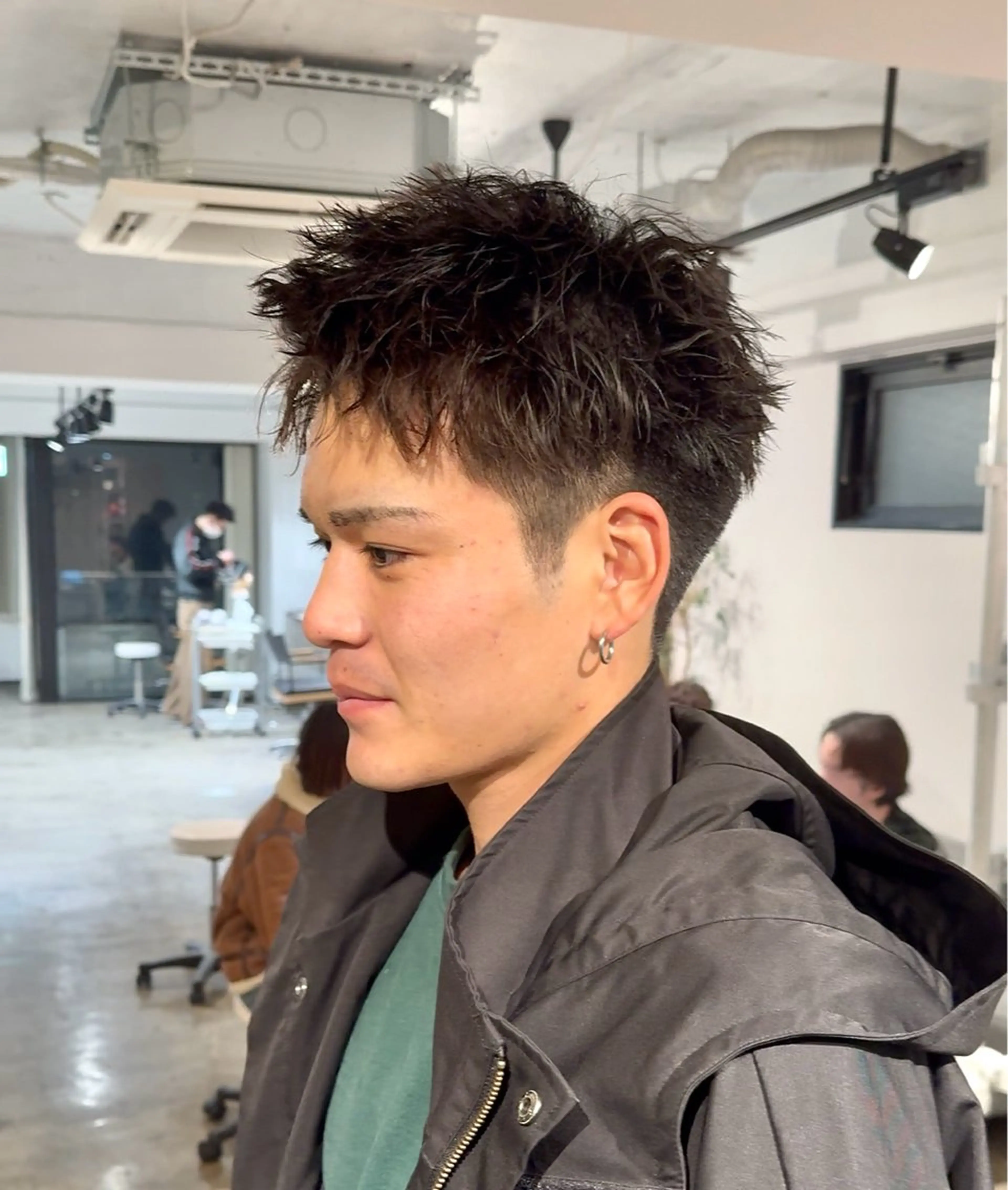 パーマ メンズ スパイキーショート メンズパーマ 特化/中川拓也のヘアスタイル