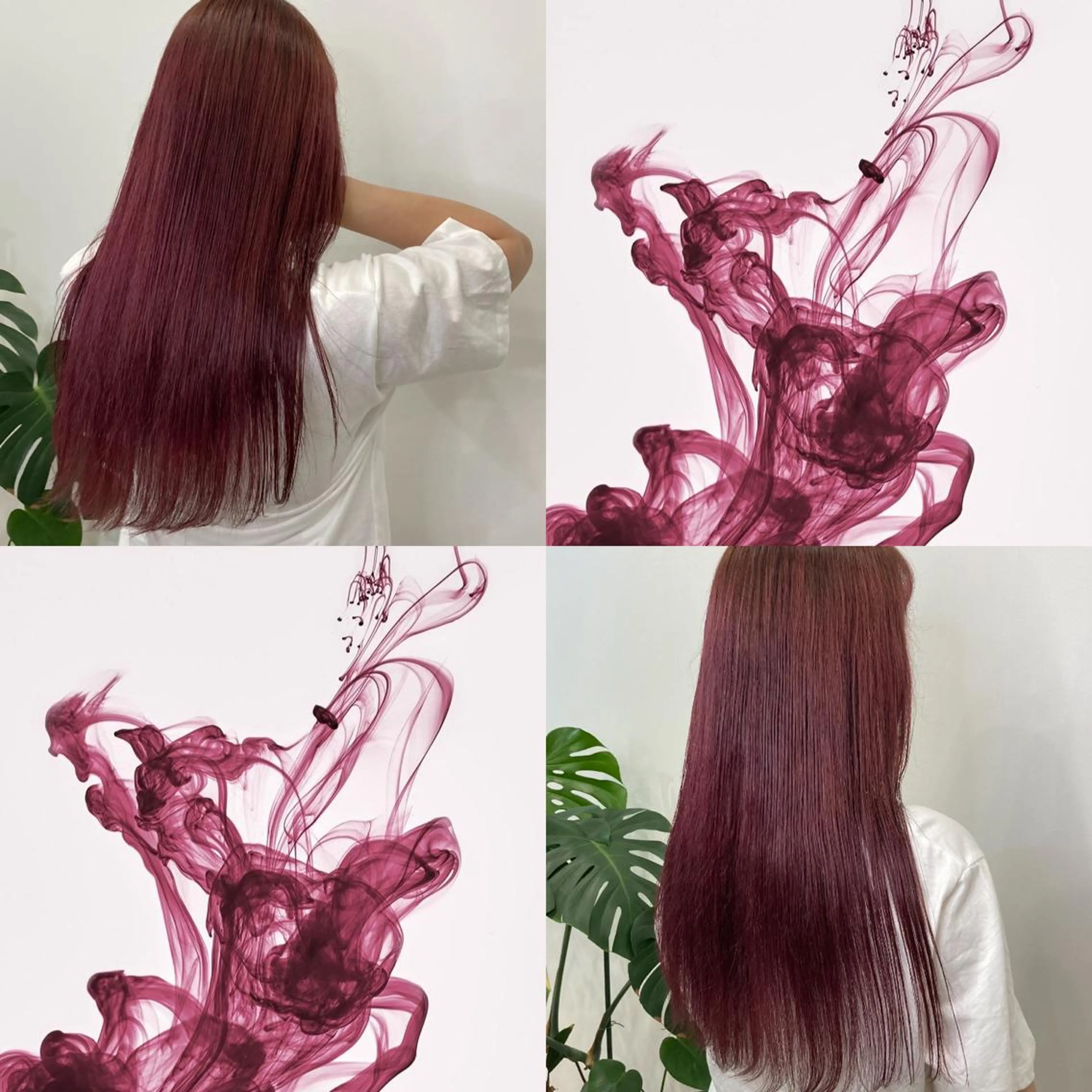 ロング カラー ハマノ ミユのヘアスタイル