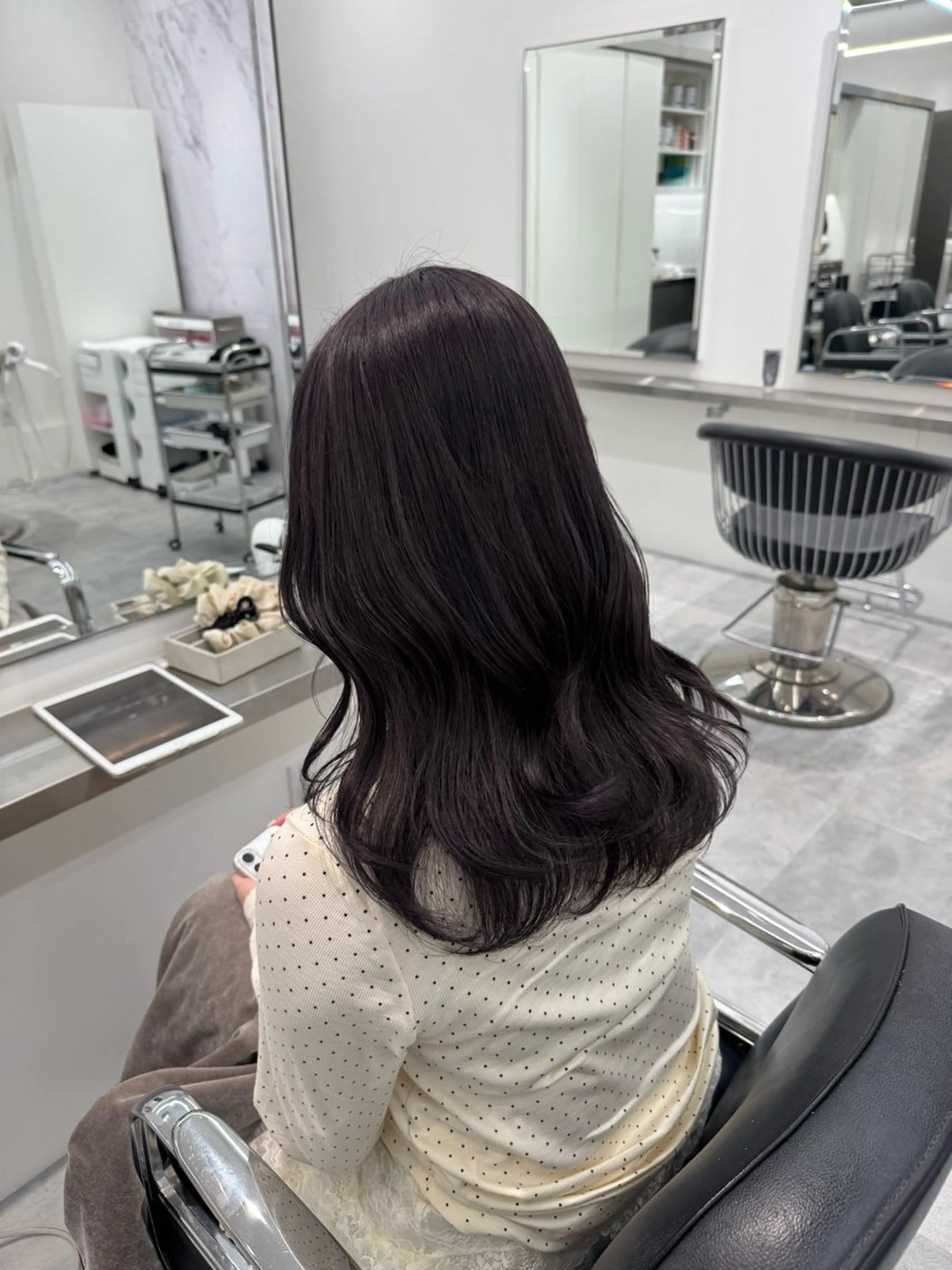 ロング カラー カット ヘアカラー Parve  Mix 🫧梶川虹のヘアスタイル