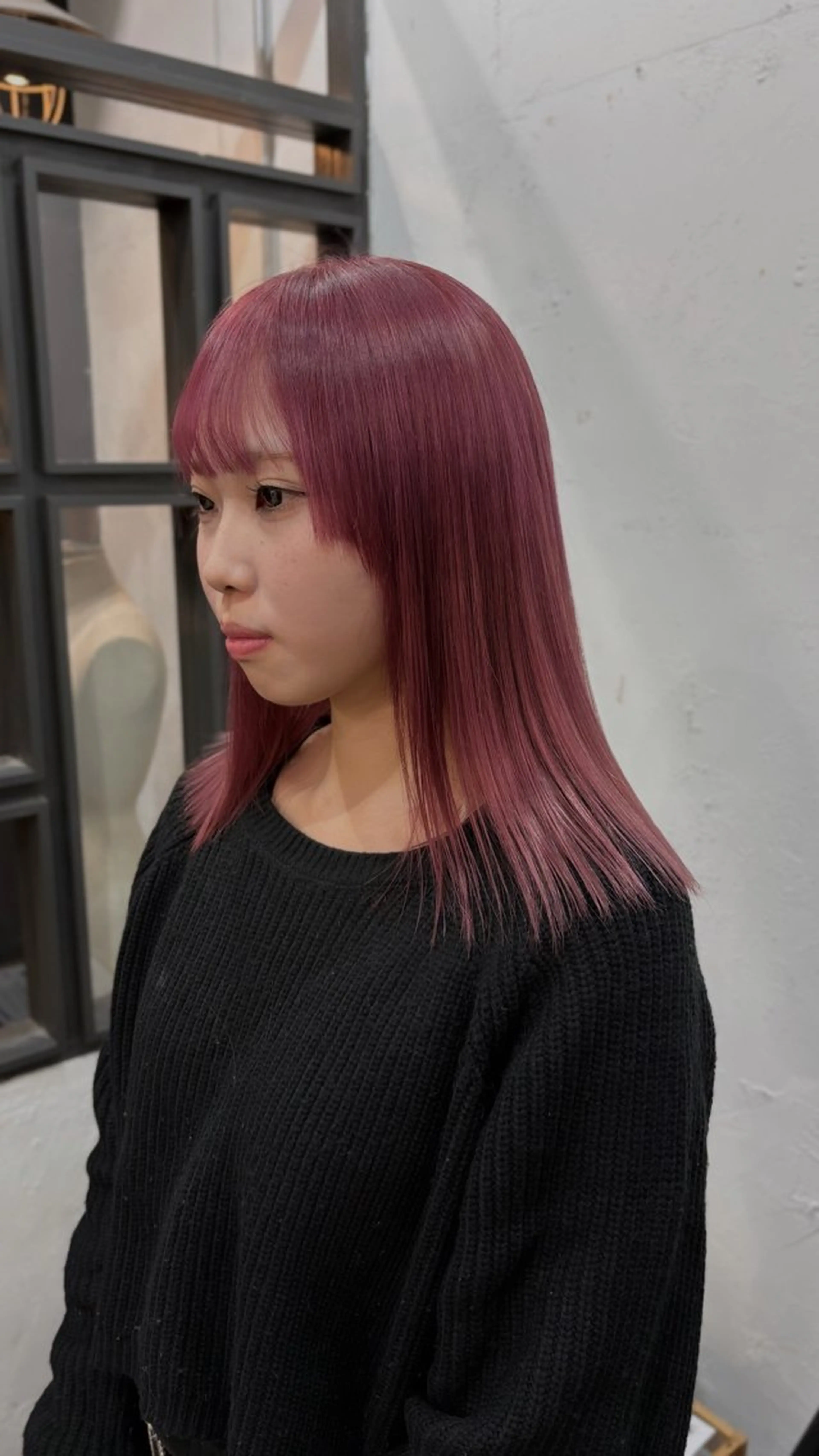 カラー ピンクカラー 🖤西嶋　桃花🖤 エクステ/レイヤーのヘアスタイル