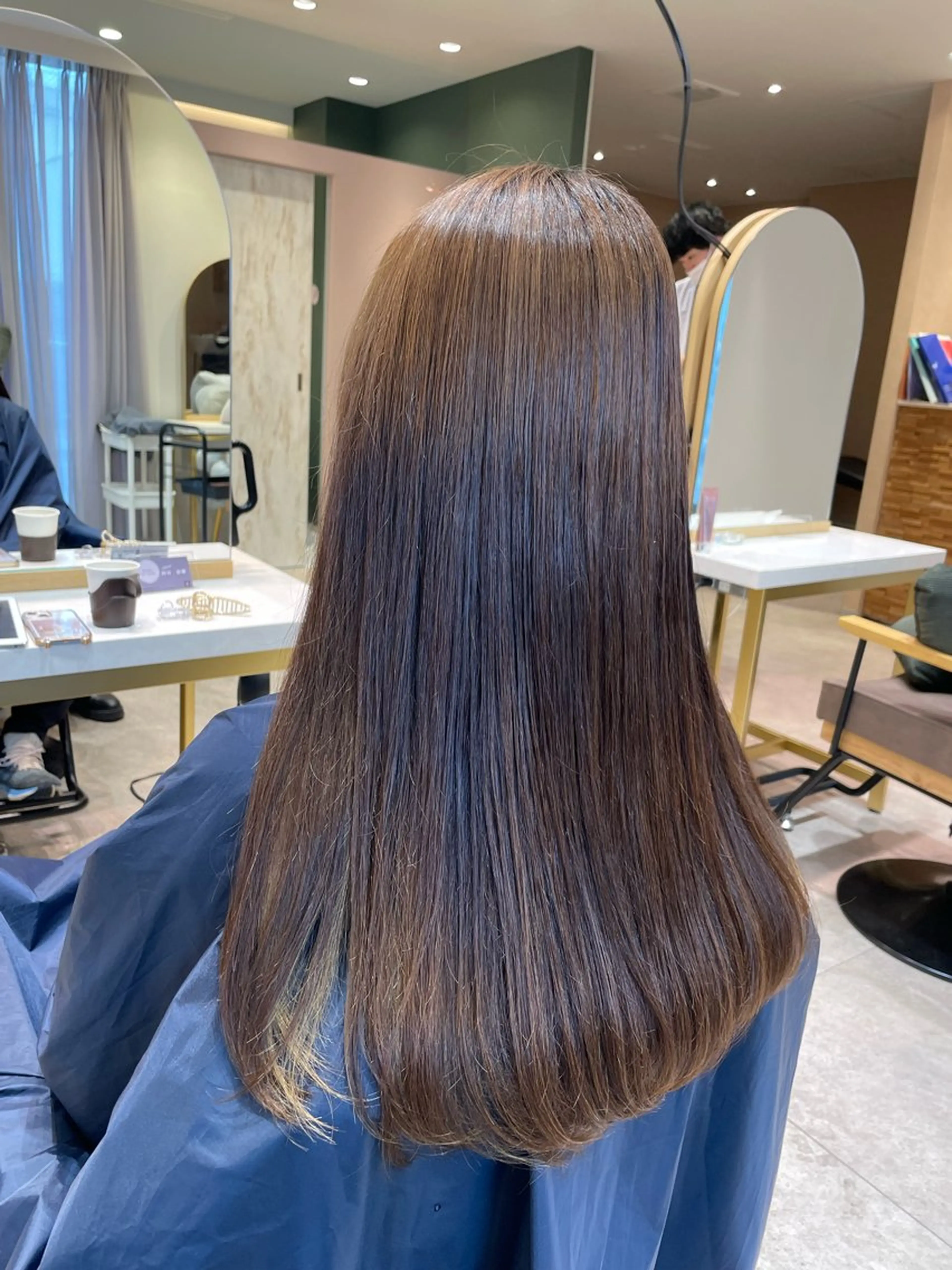 ロング 縮毛矯正 トリートメント 髪質改善 BlancHairのヘアスタイル