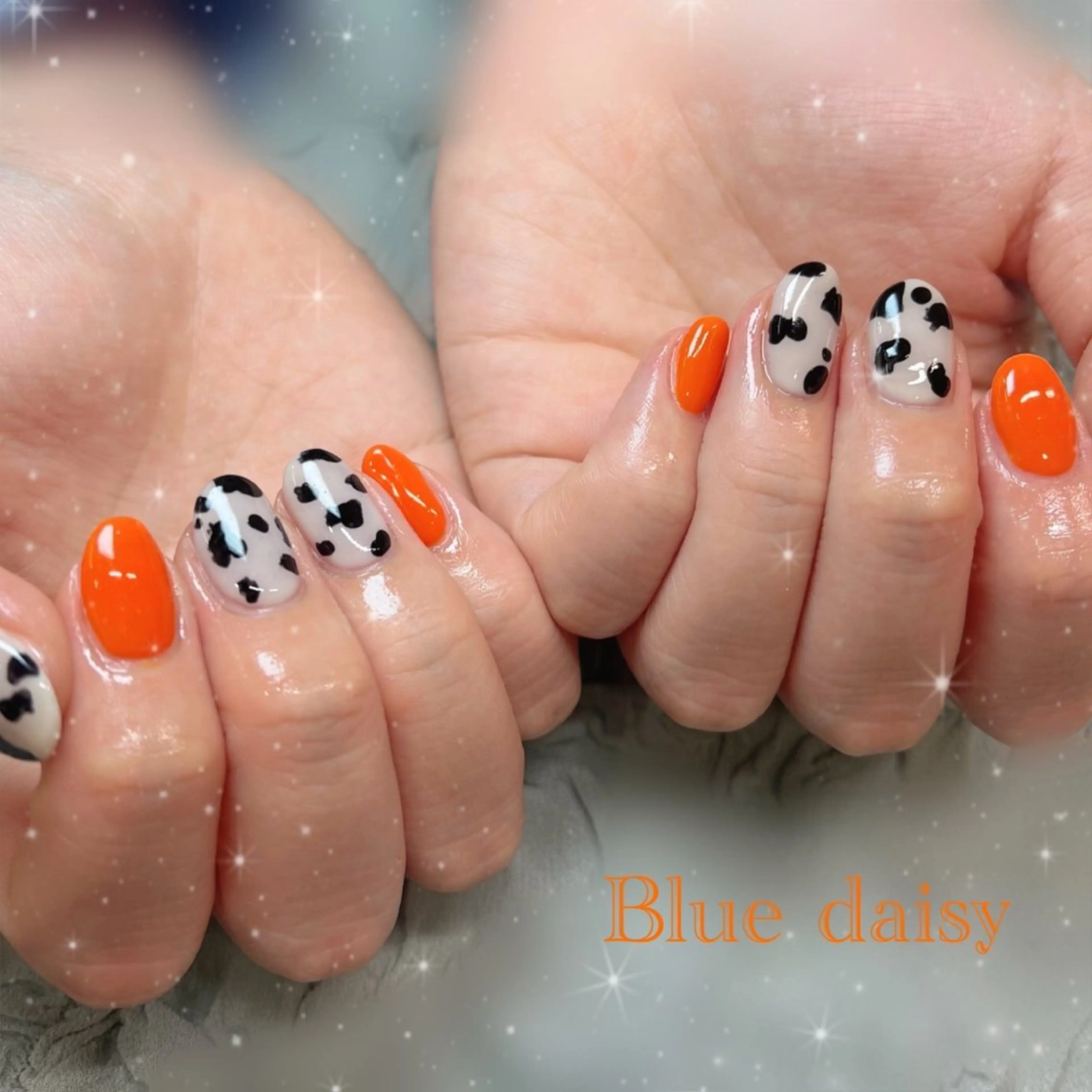 ネイル ハンドネイル Blue daisy 栄本店のネイルデザイン