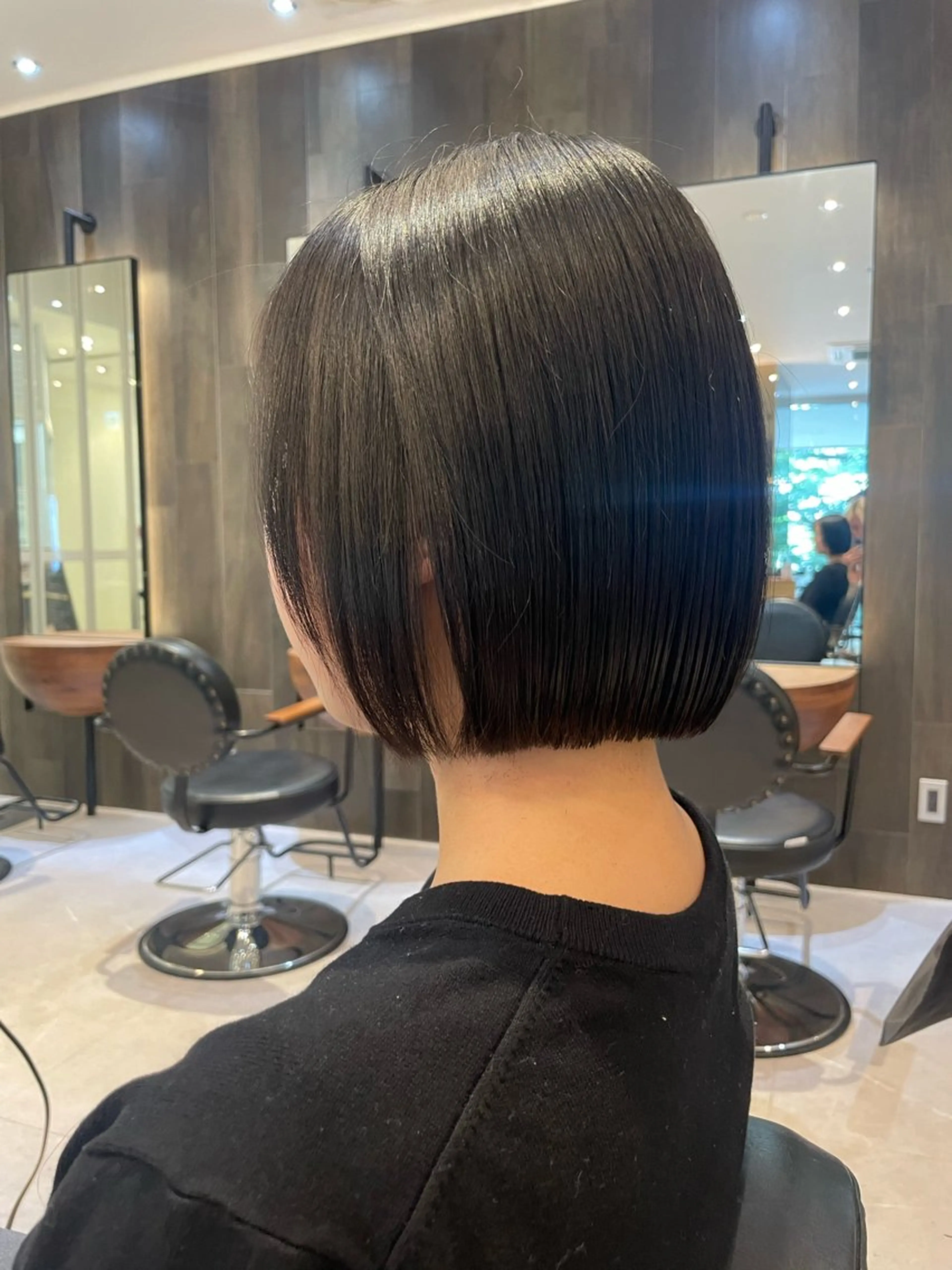 ショート ボブ カット トリートメント オリーブカラー🫒/ ハッシュカット/みゆのヘアスタイル