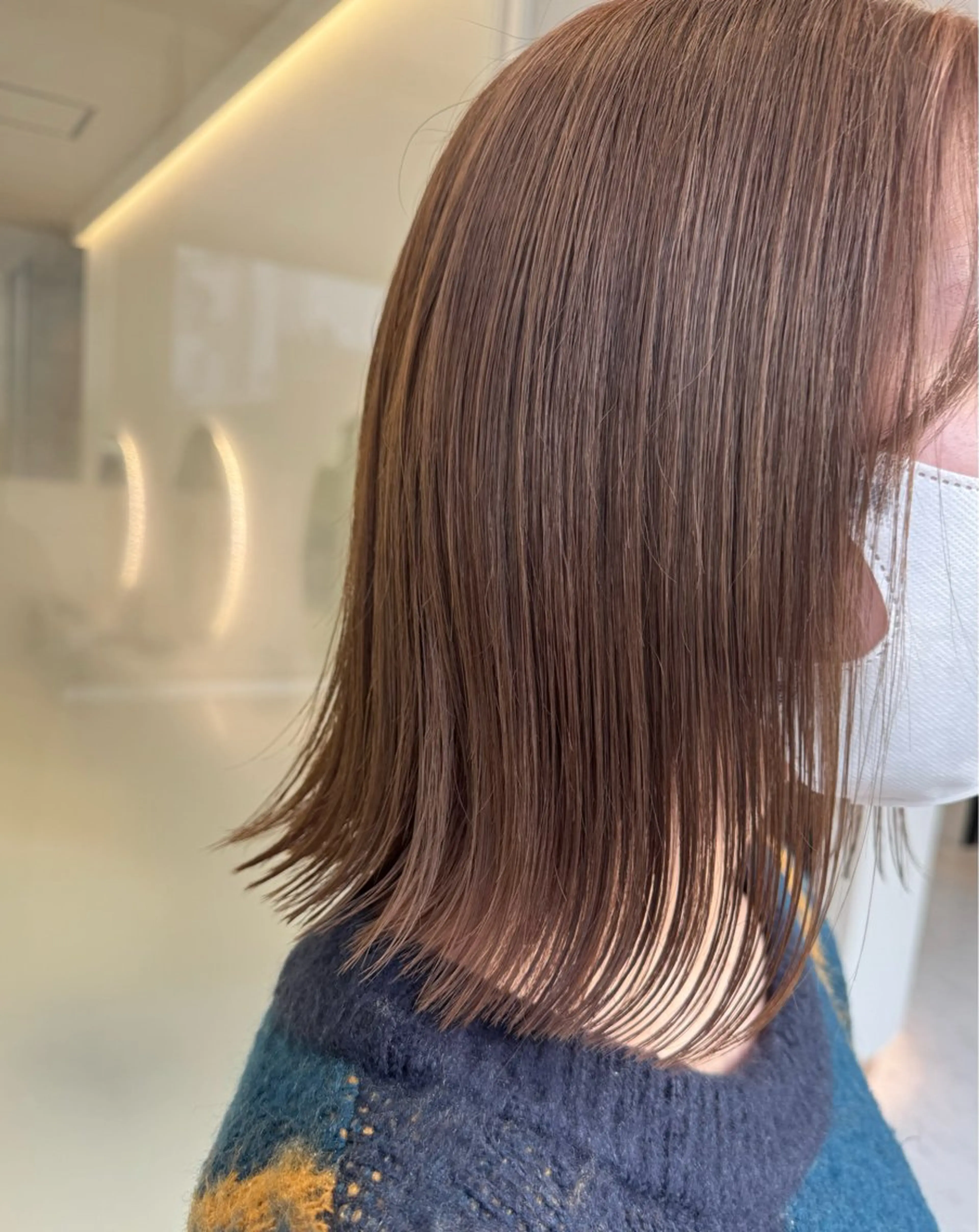 カラー ベージュカラー ブリーチ インナーカラー 縮毛矯正 ヘアカラー 三浦 菜桜のヘアスタイル