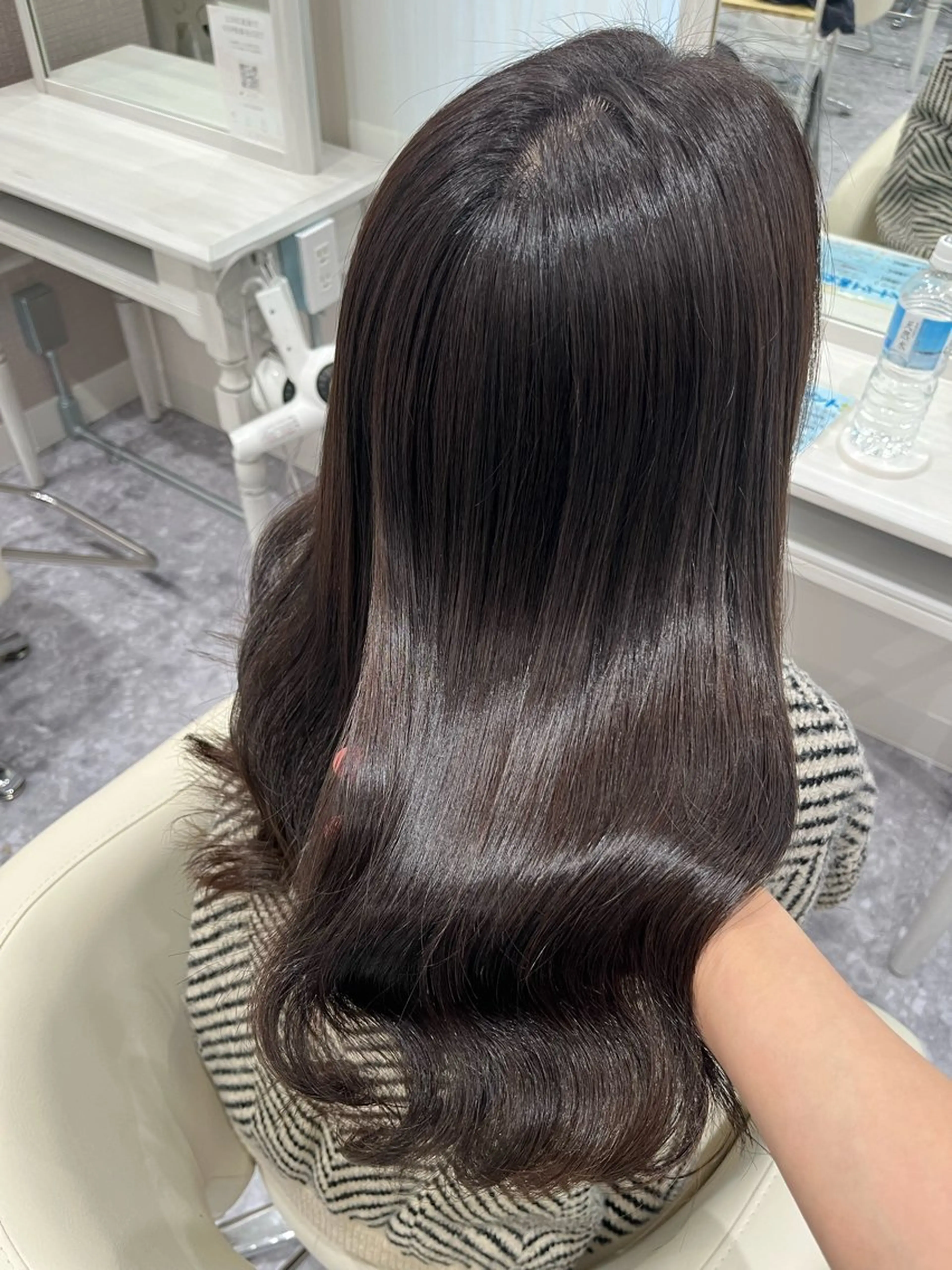 ロング カラー トリートメント カット ヘアカラー トリートメント 河西 楓のヘアスタイル