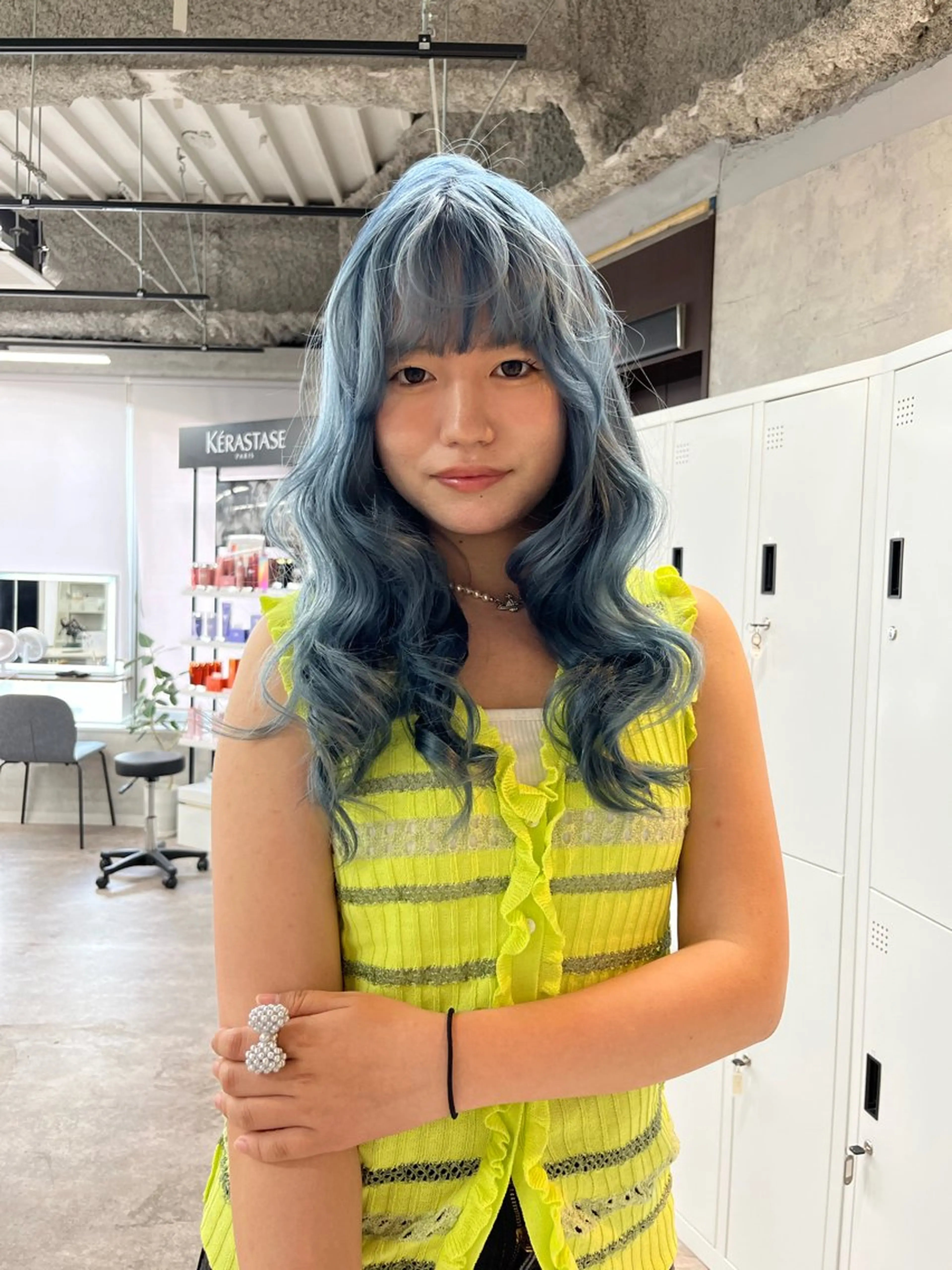 ロング カラー カット ヘアカラー トリートメント ヘアセット ハイトーン/レイヤー 💜Akaneのヘアスタイル