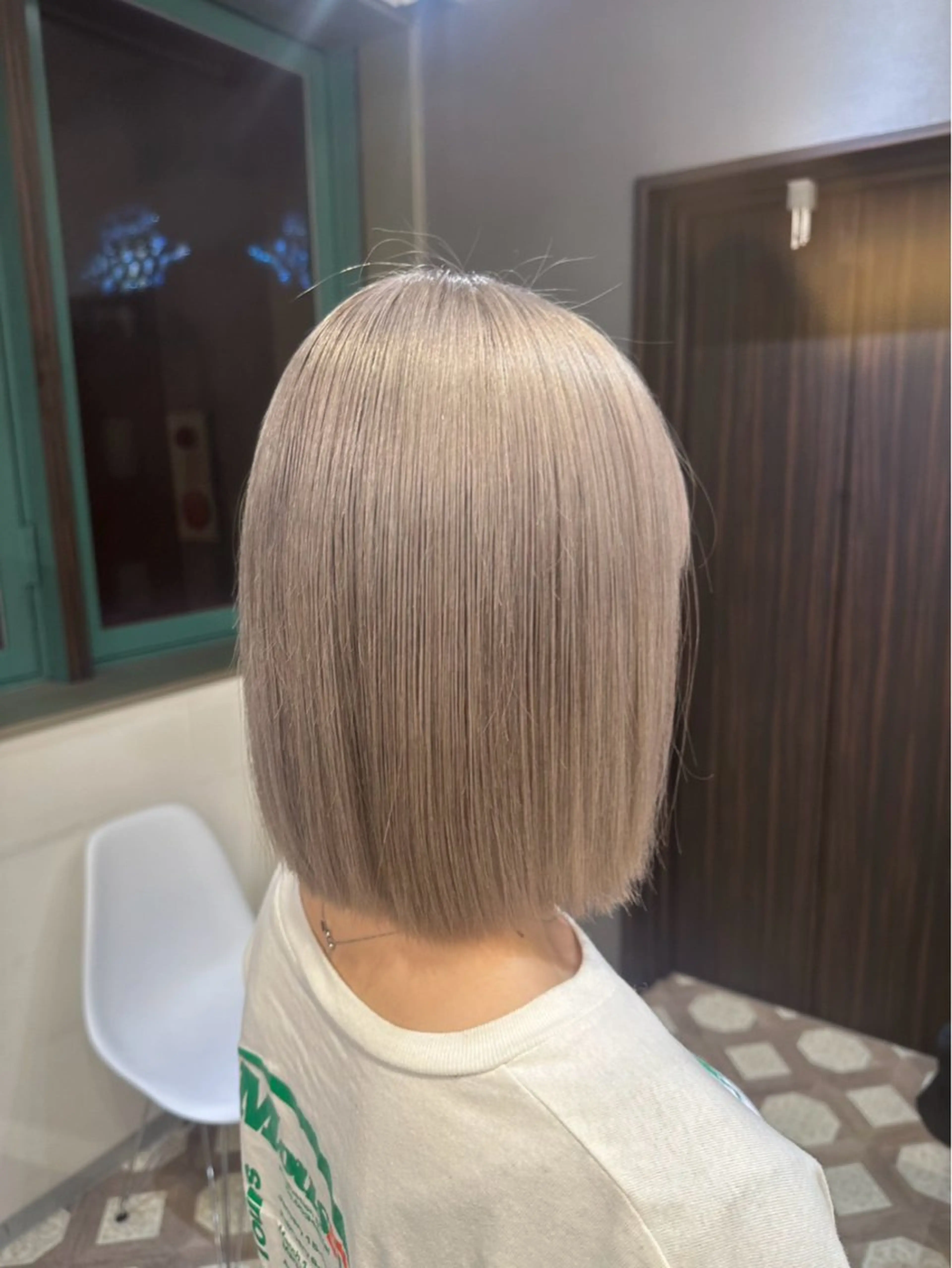 ショート カラー ヘアカラー 濵﨑 颯七のヘアスタイル