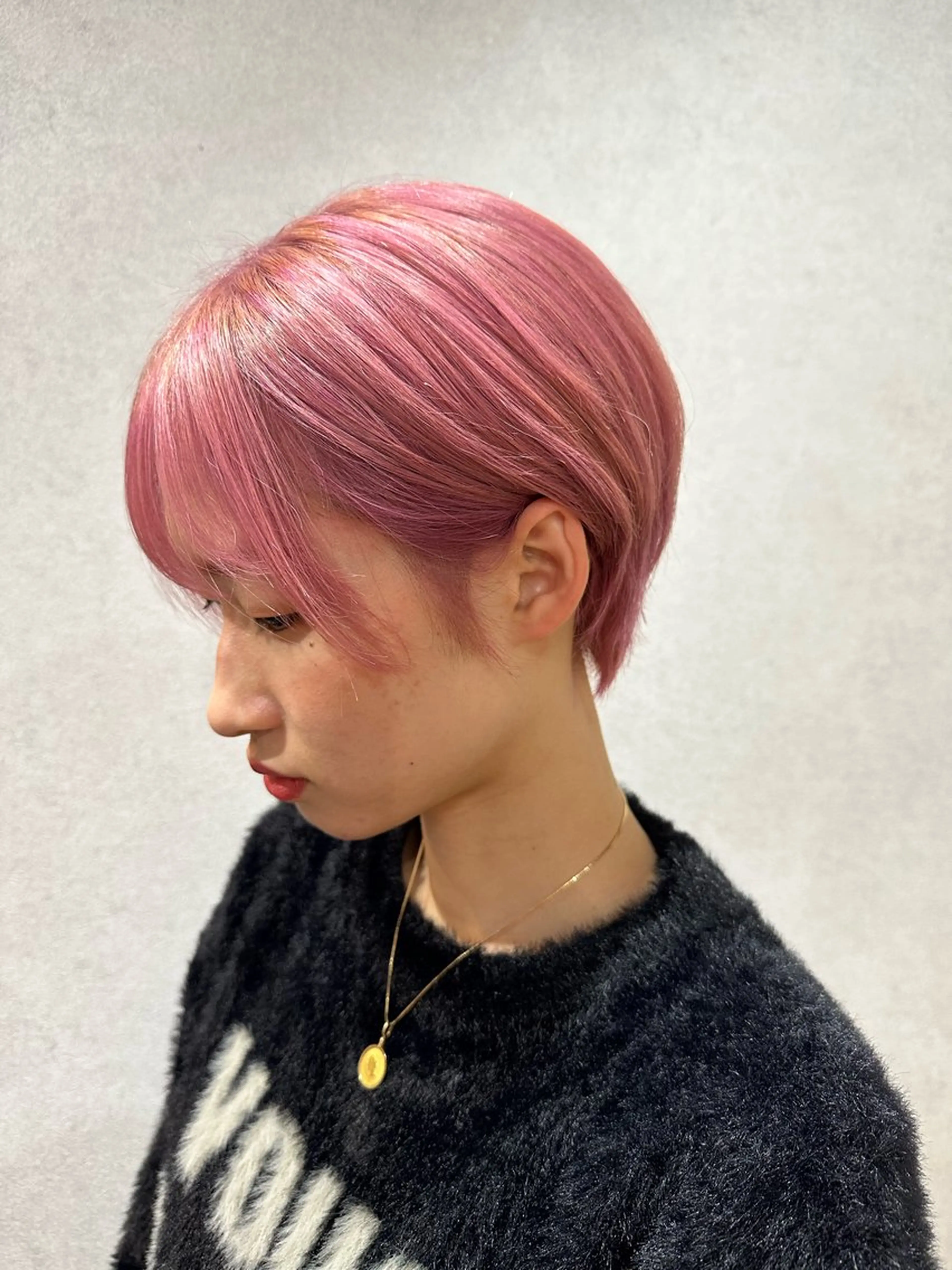 ショート カラー ブリーチ 透明感カラー トリートメント syuto/デザイン /ハイトーンのヘアスタイル