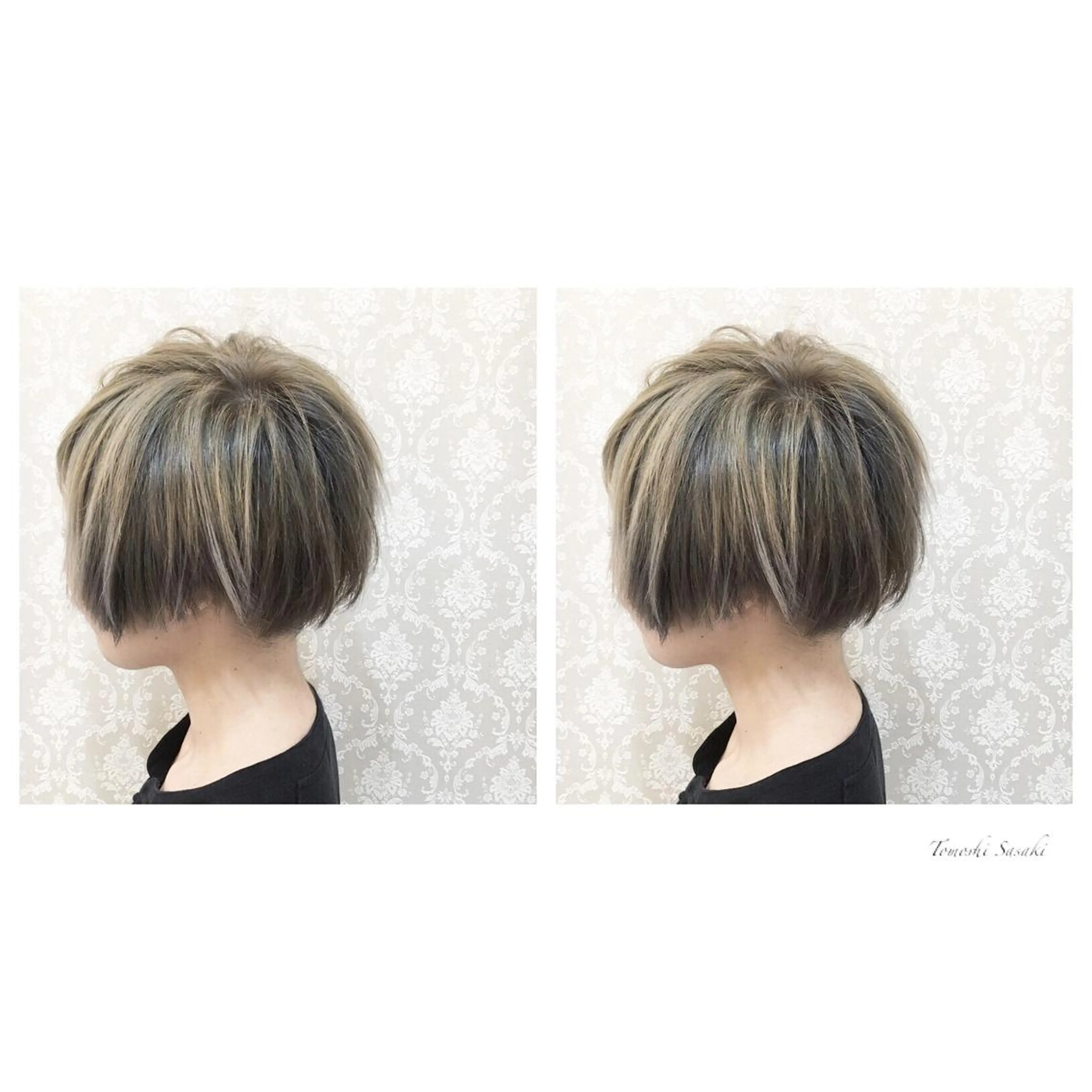 カラー ハイライトカラー ササキ トモシのヘアスタイル