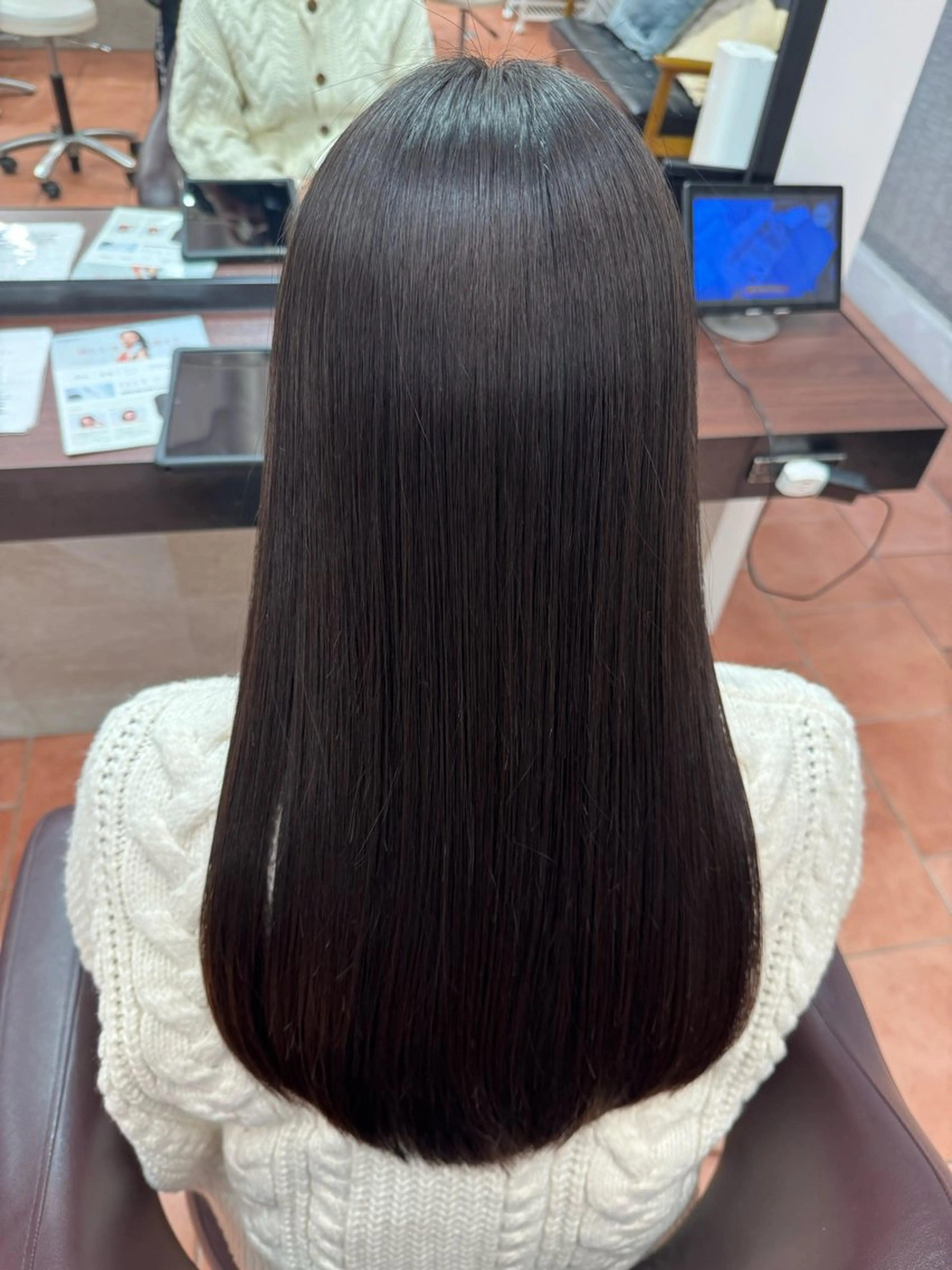 ロング パーマ カット 縮毛矯正 美髪透明感🫧三澤 廉 M.SLASHのヘアスタイル