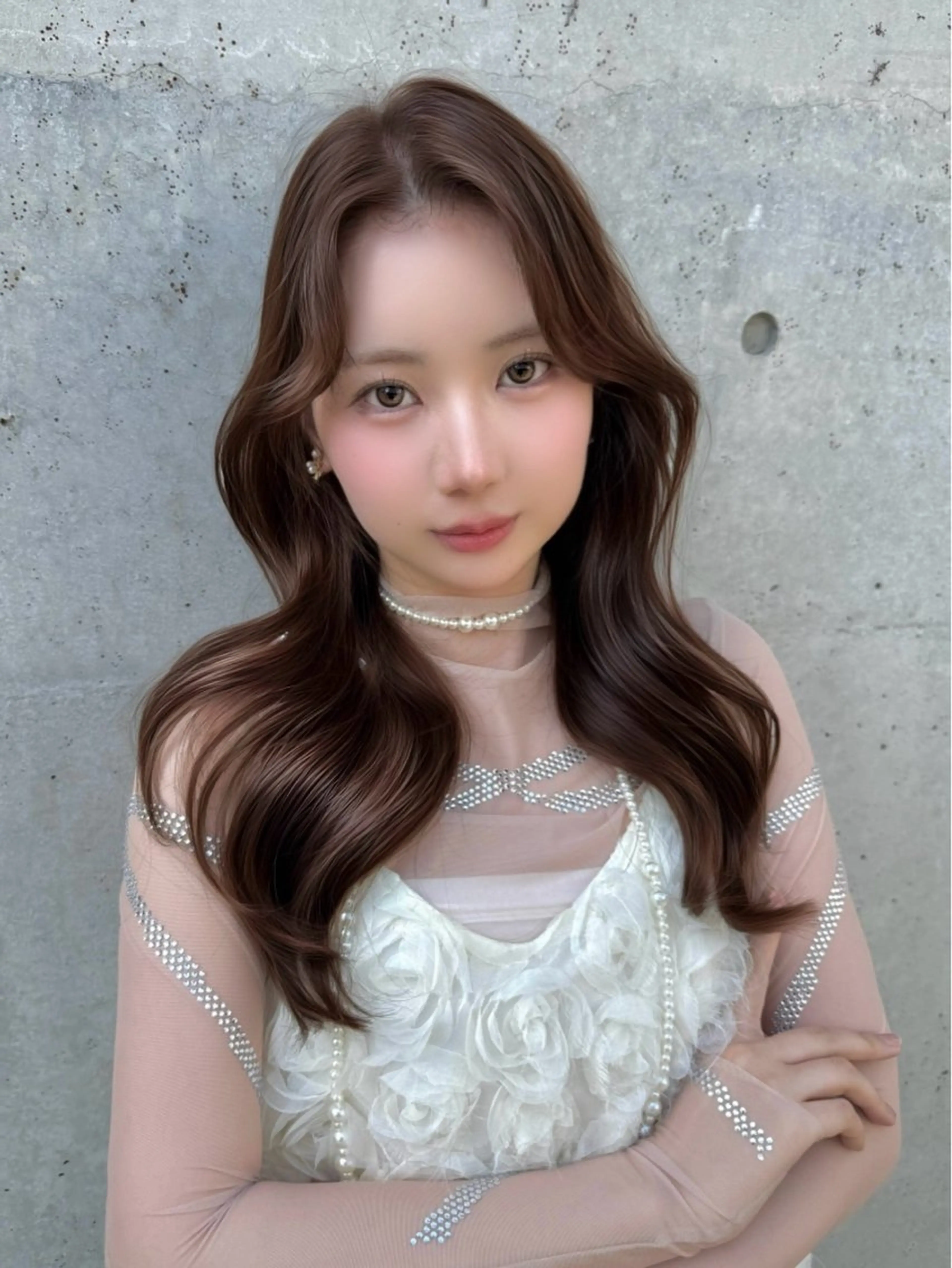 ロング カラー カット ヘアカラー トリートメント ♡韓国/レイヤー カット/Ayana♡のヘアスタイル