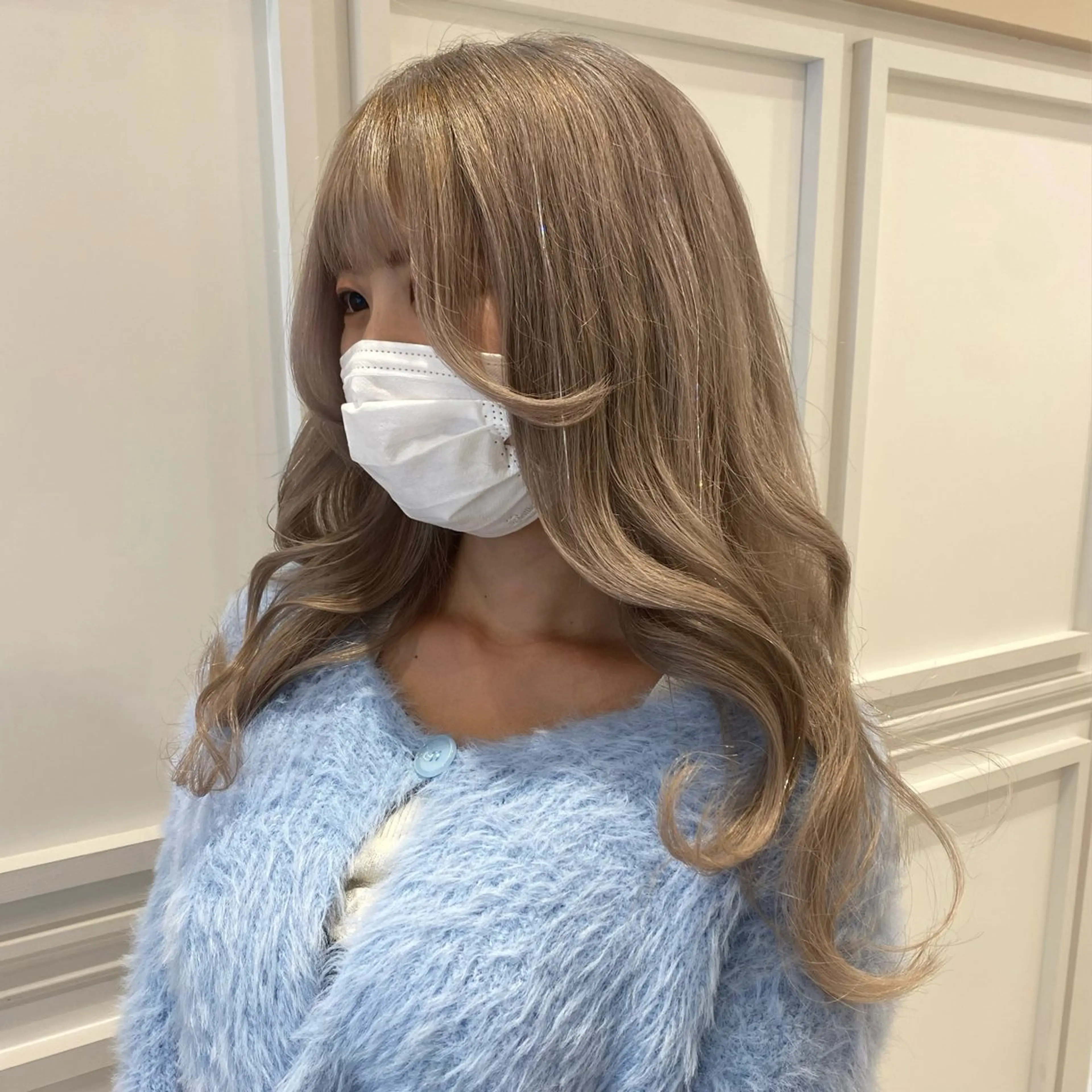 ロング ヘアカラー エクステ 推しカラー🌙 RIHOのヘアスタイル