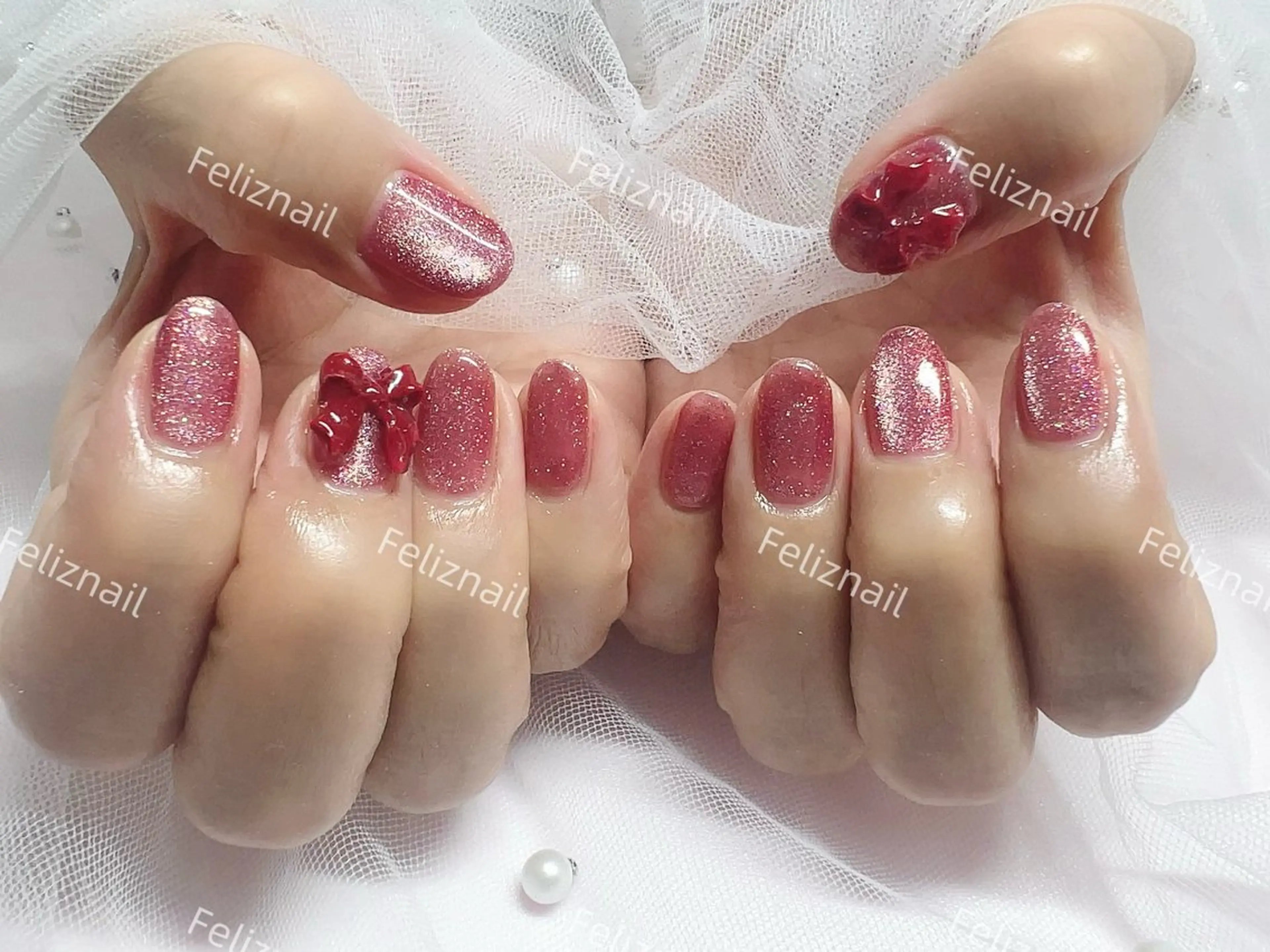 ネイル ジェルネイル グラデーション 韓国ネイル マグネットネイル オフィスネイル ユキカ （ネイリスト）のネイルデザイン