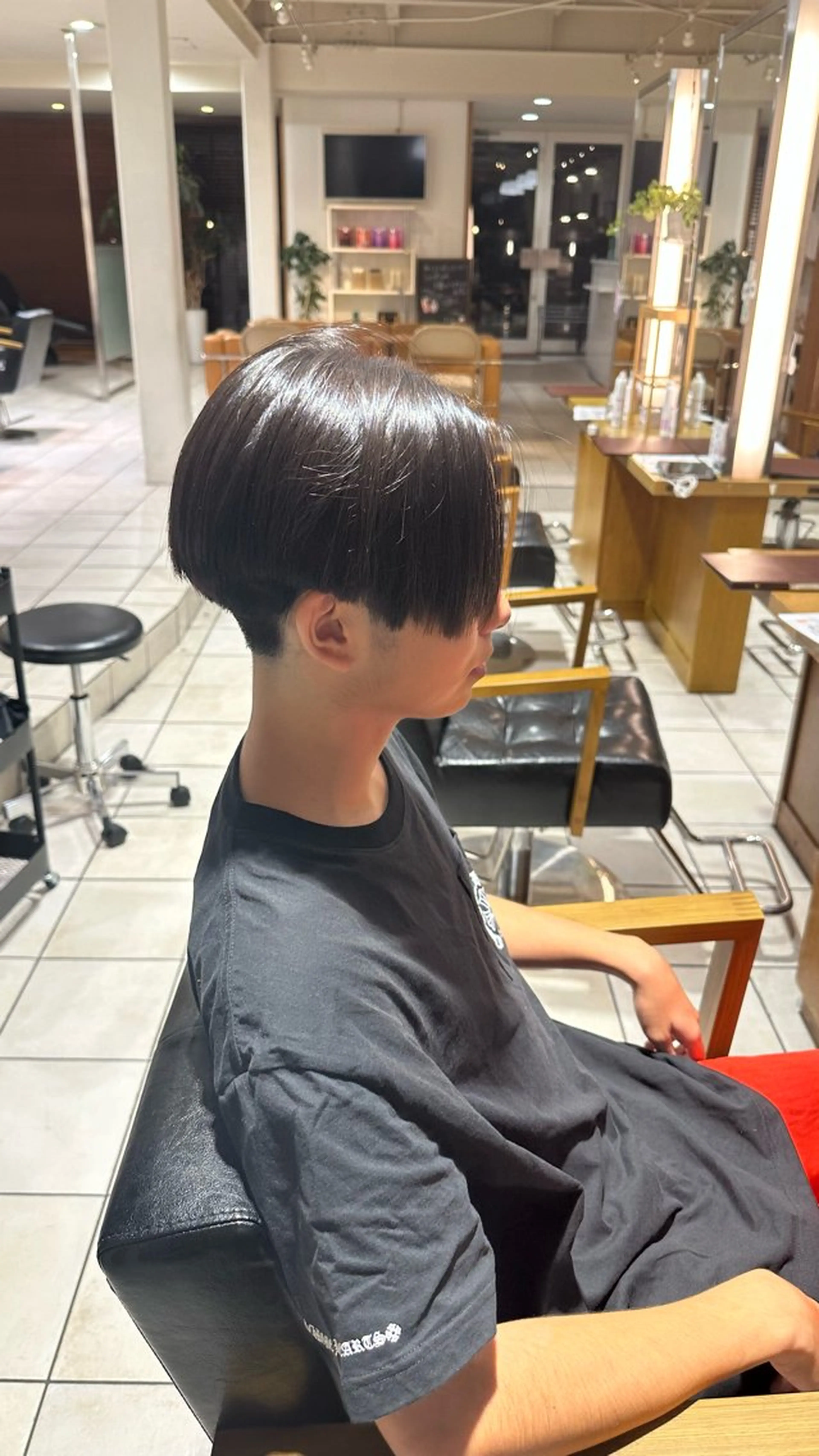 ショート メンズ くせ毛 縮毛矯正 宮武 萌のヘアスタイル