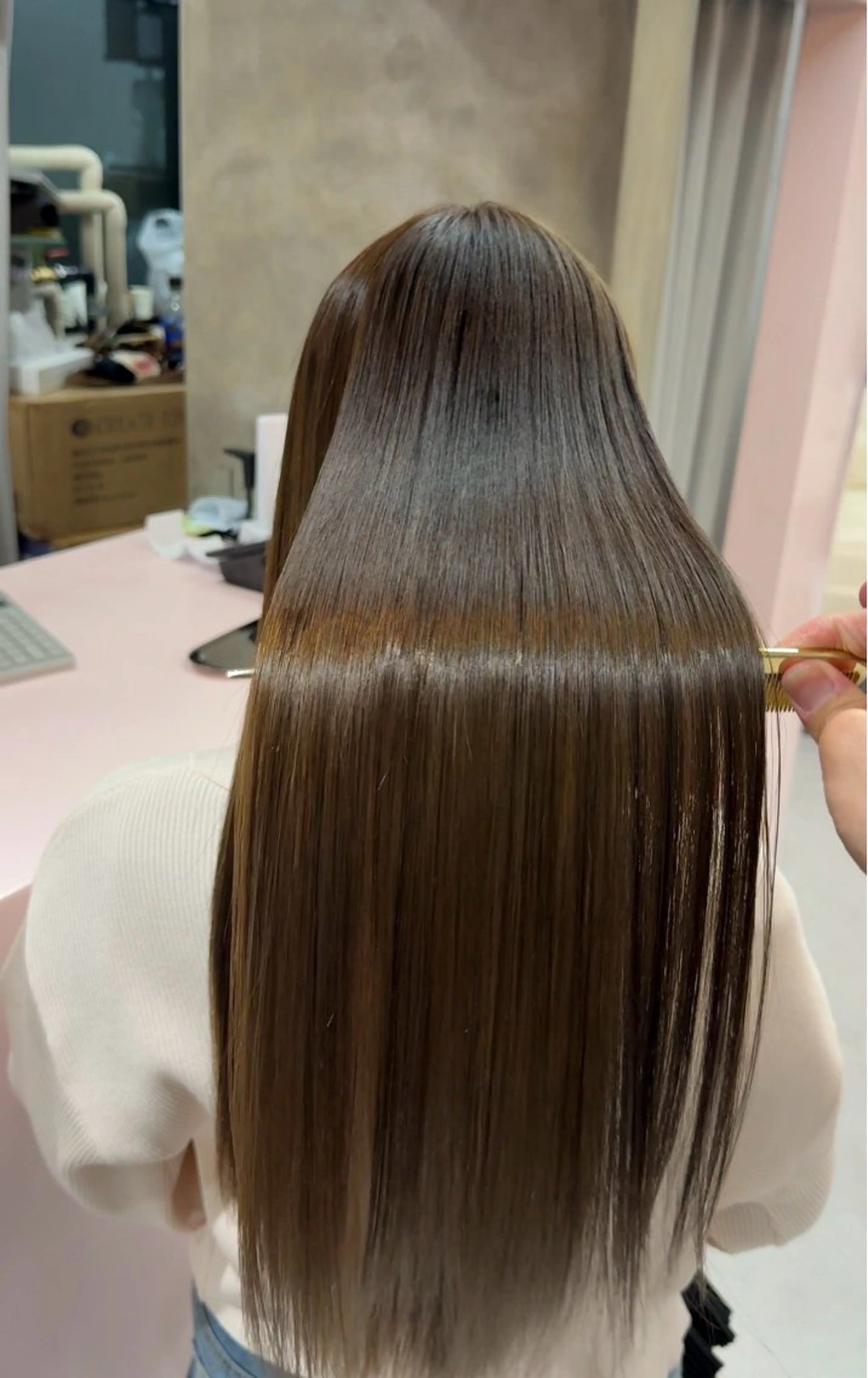 ロング 縮毛矯正 トリートメント 🍬カラー特化🍬 Kirari🪄のヘアスタイル