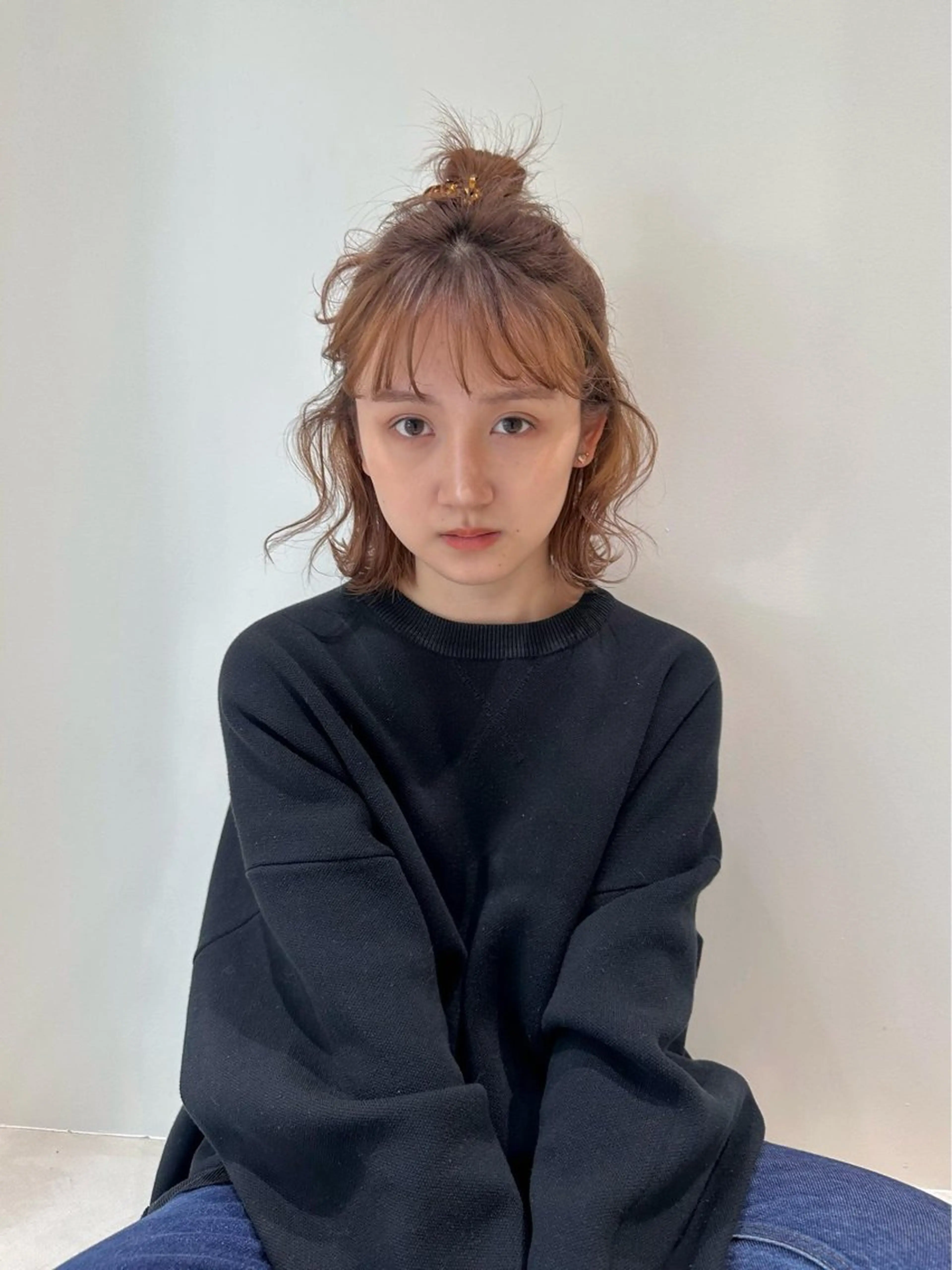 ミディアム ボブ ヘアセット JURIKA /大人韓国巻きのヘアスタイル