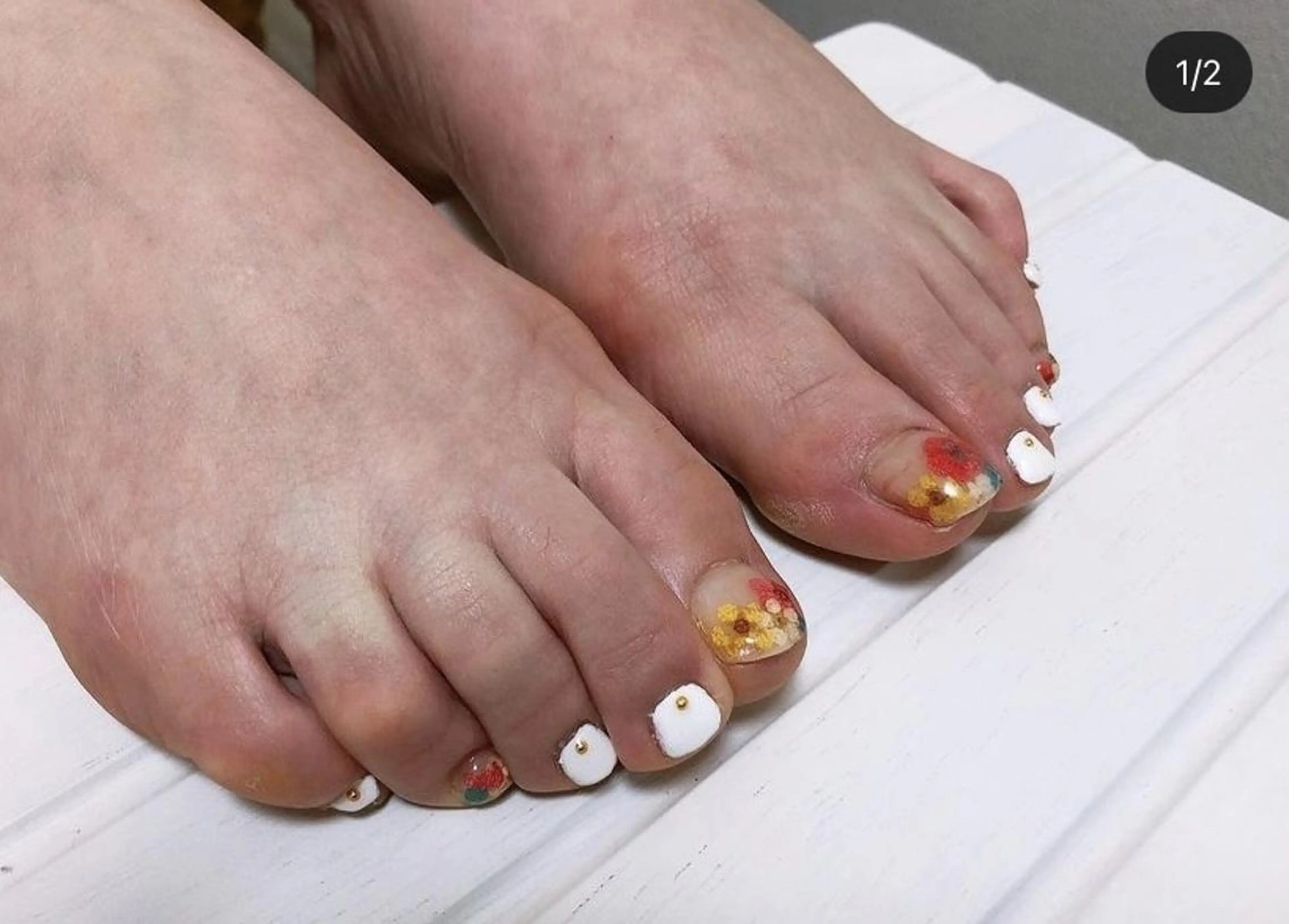 ネイル アートネイル フットネイル 持ち込み フットネイル 佐野 愛美のネイルデザイン