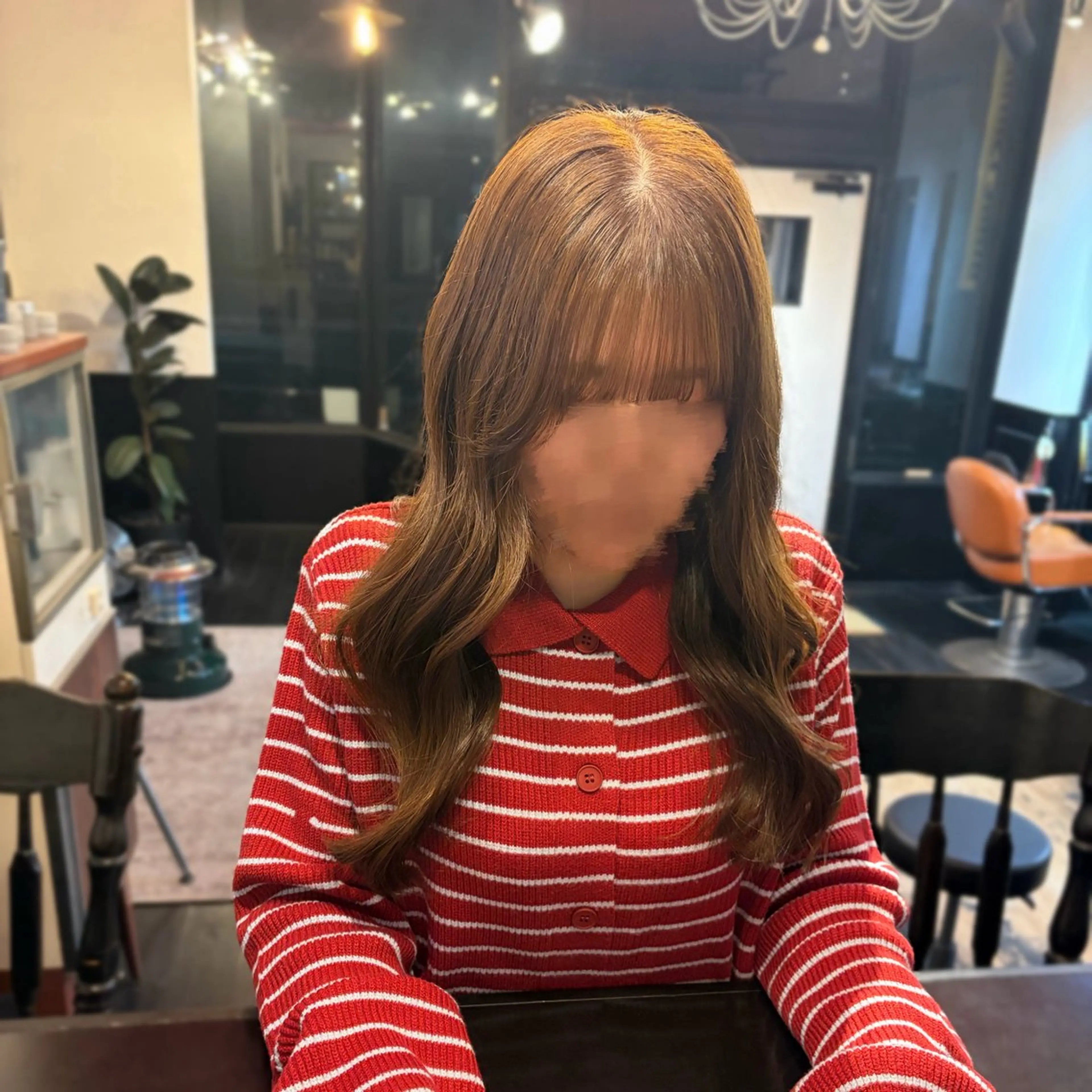 ロング カット ヘアカラー スズキ リコのヘアスタイル