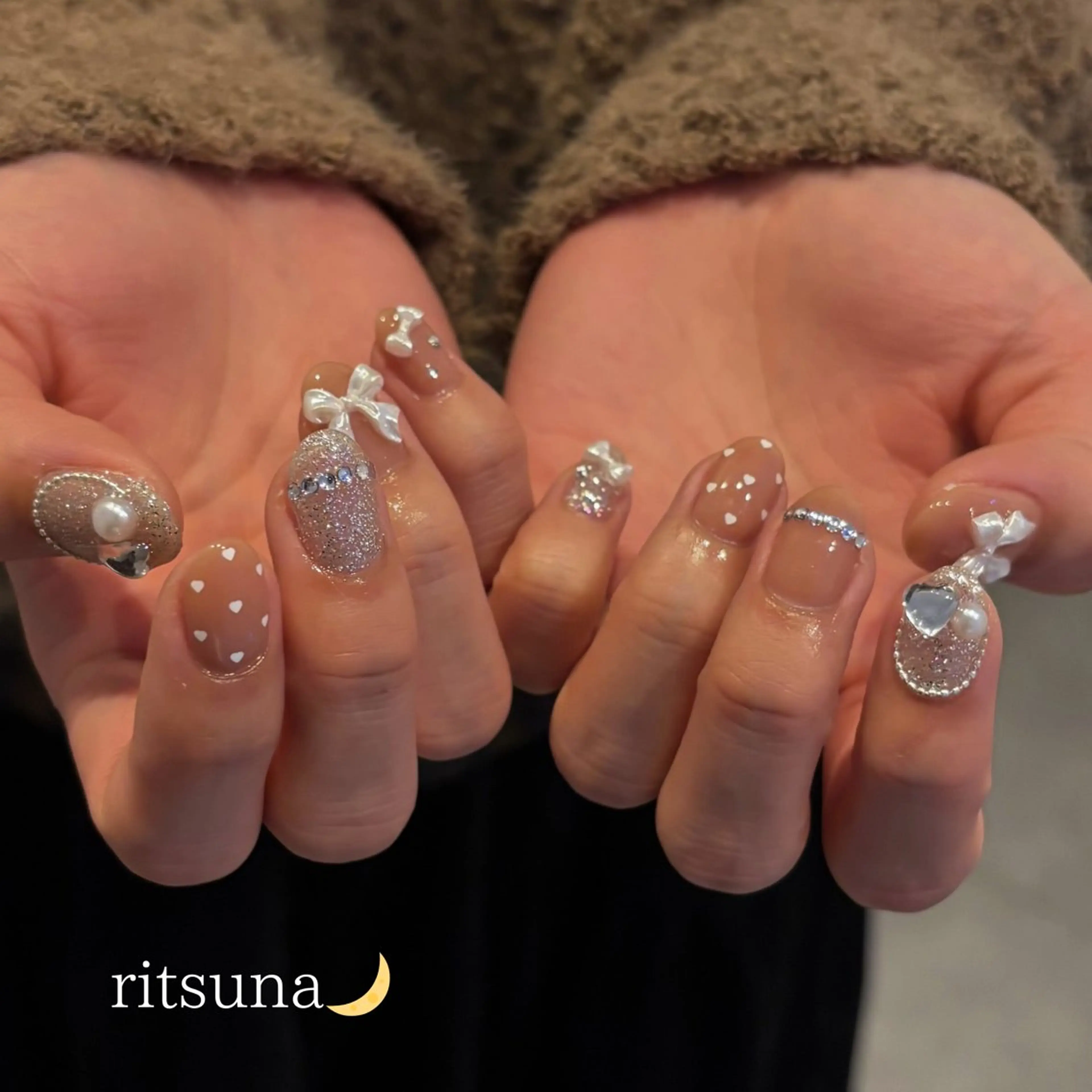 ネイル ritsuna🌙 nail 堺筋本町のネイルデザイン