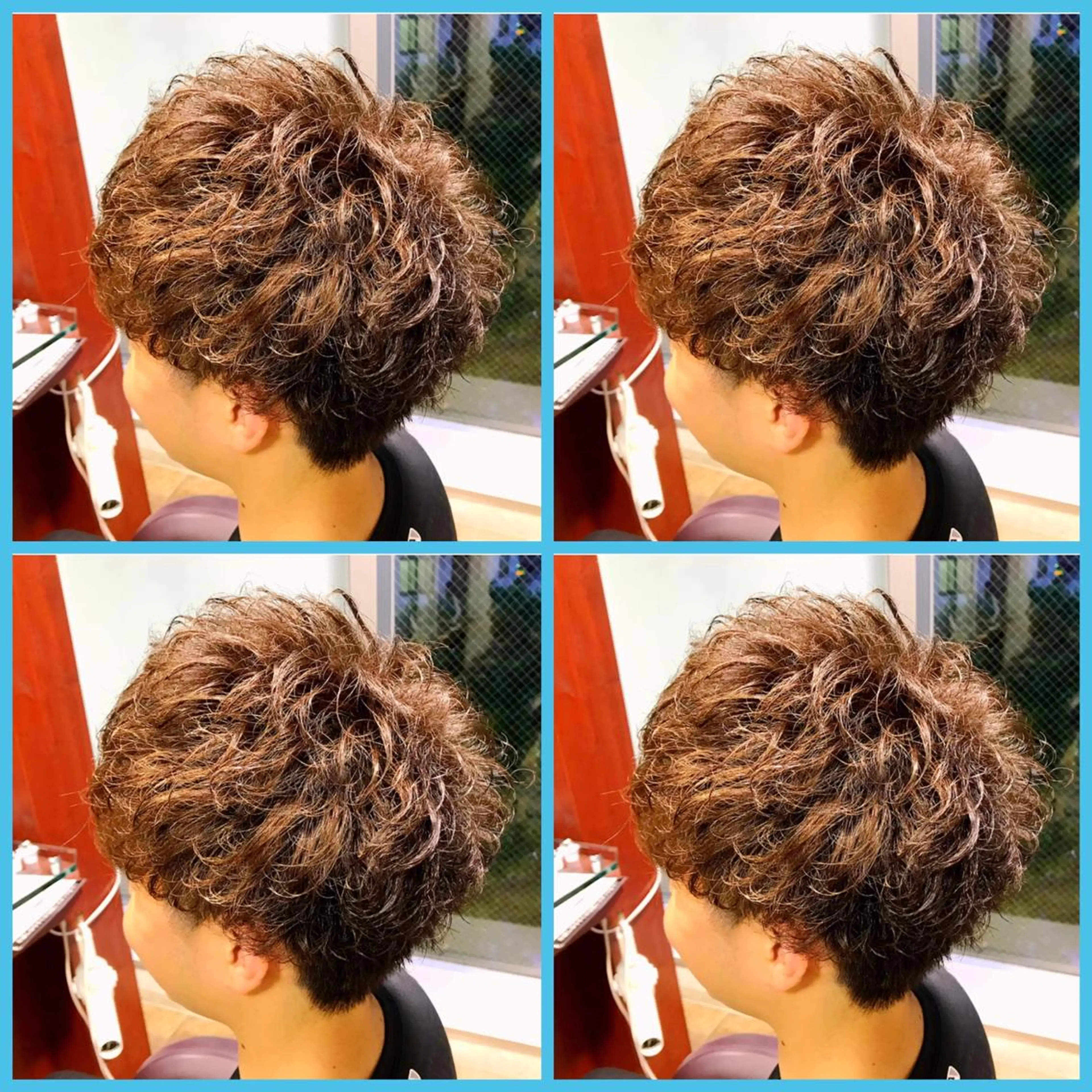 ショート パーマ カット パーマ ハイトーンデザイン カラー特化🌟木下のヘアスタイル