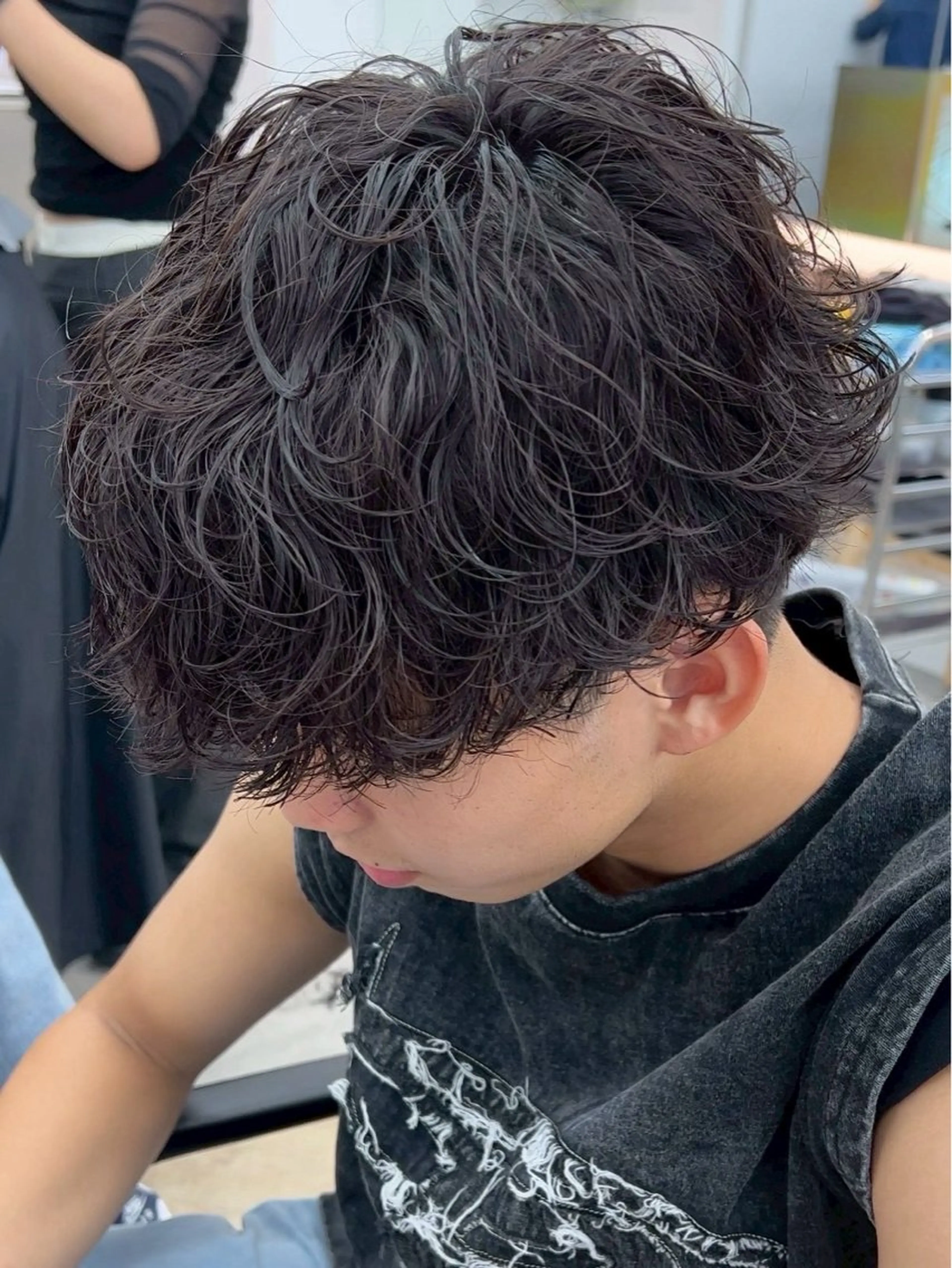 パーマ メンズ メンズパーマ 波巻きパーマ メンズパーマ特化 sayoのヘアスタイル
