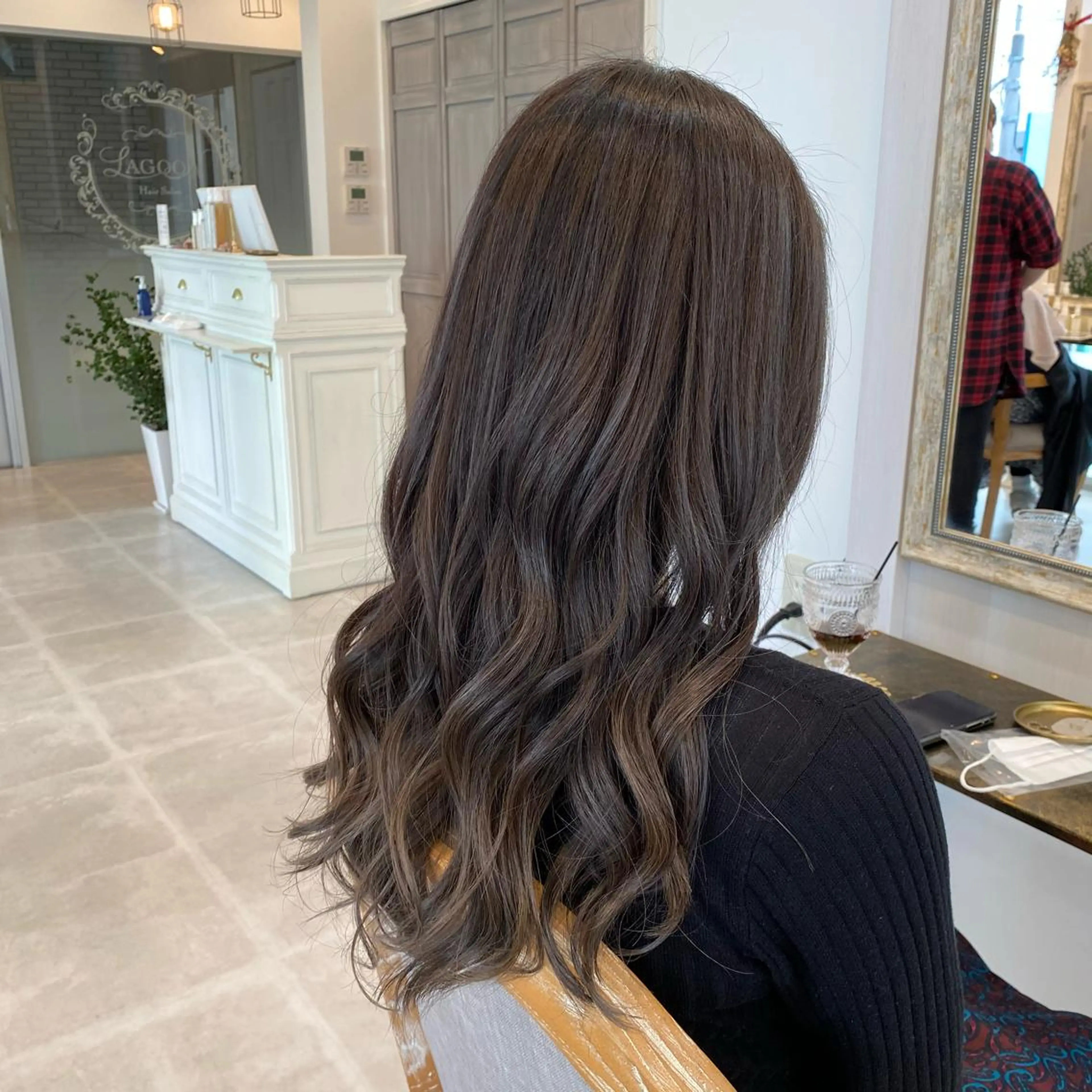 ロング カラー カット ヘアカラー トリートメント ブリーチなし✨艶髪 カラー𓃲YAGIのヘアスタイル