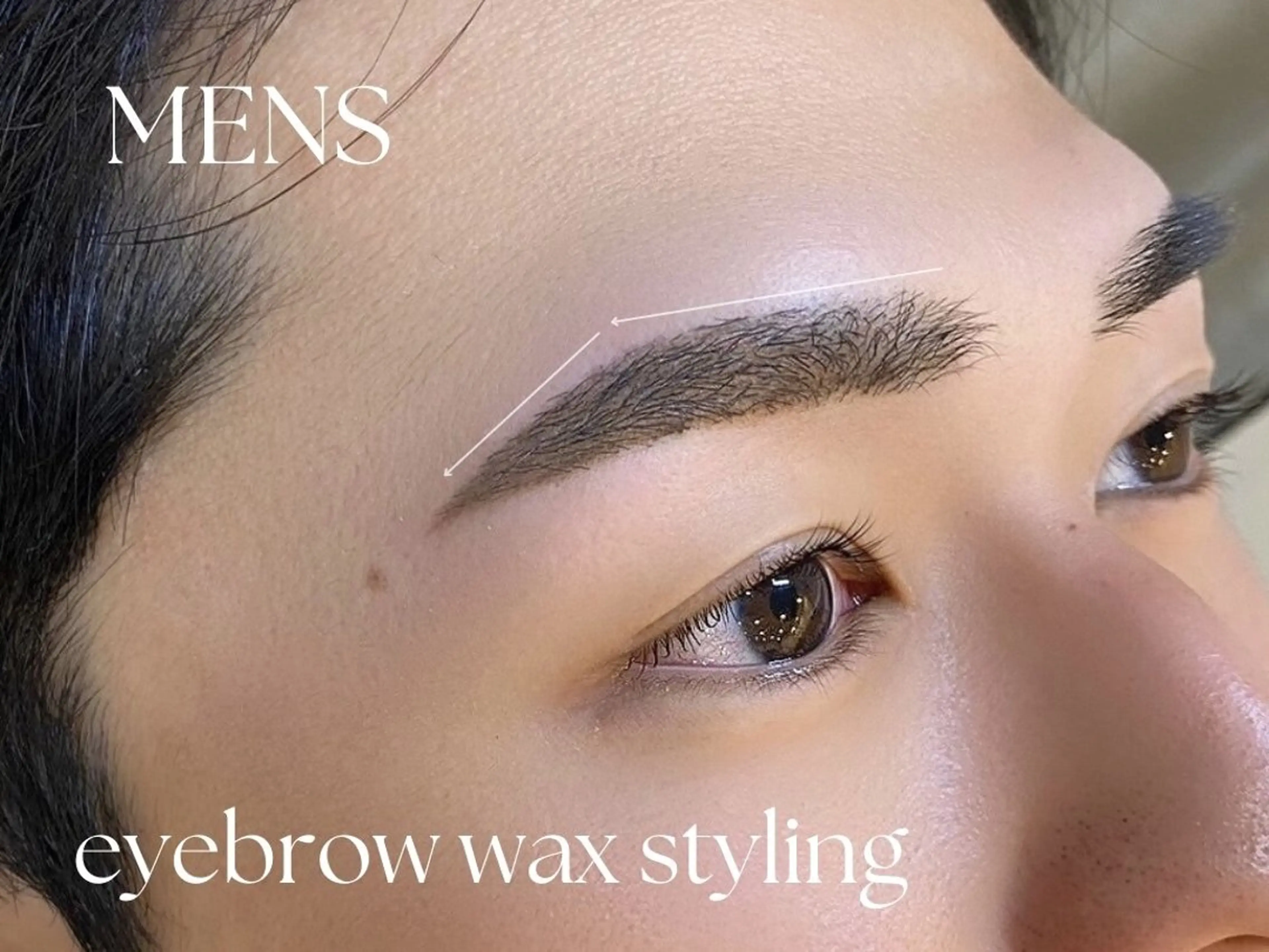 【メンズ】アイブロウデザイン美眉wax🖤間引き有り🤍印象良い眉に！！注意事項必ずお読みください☺︎︎の写真