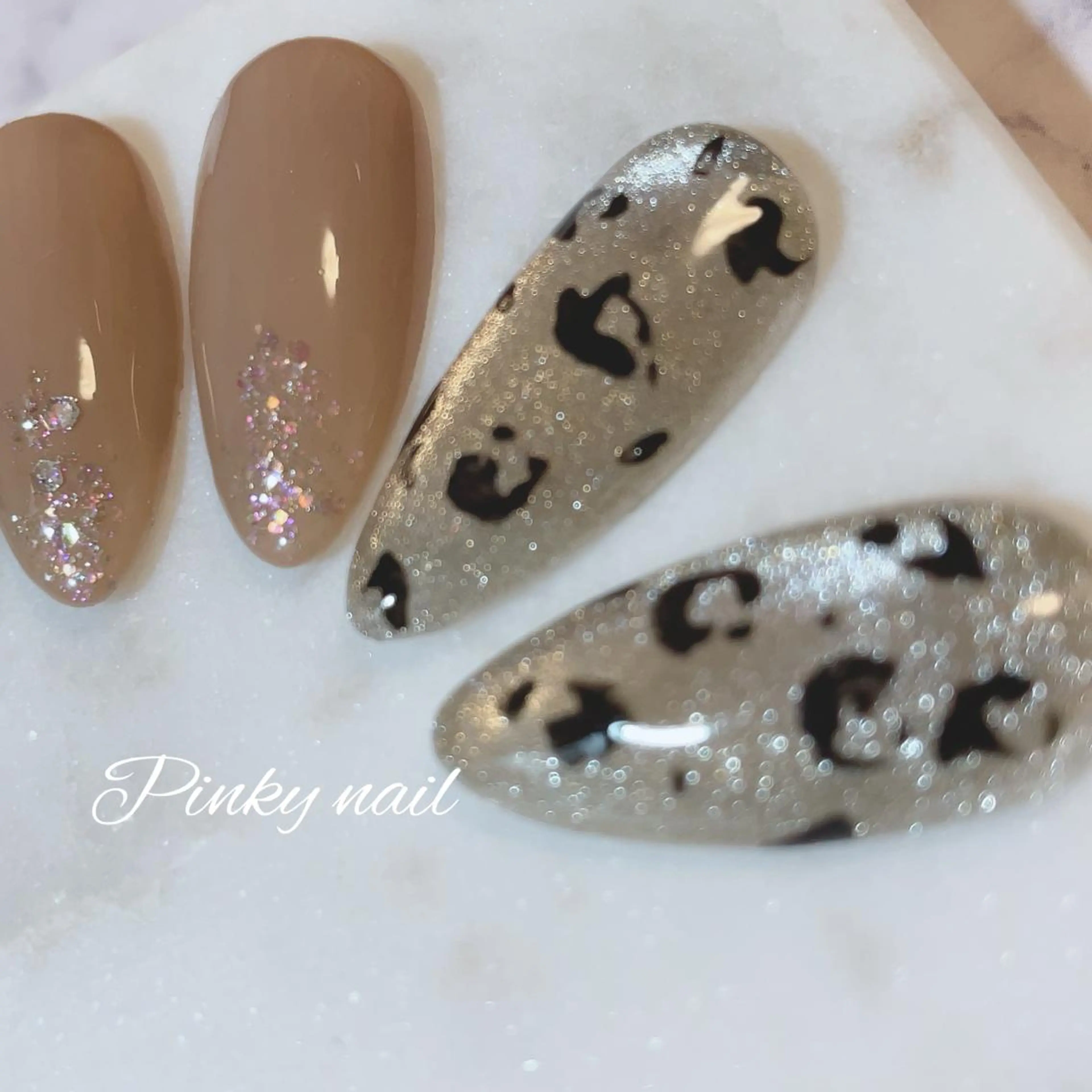 ネイル アニマル柄 マグネットネイル 高野 祐紀のネイルデザイン