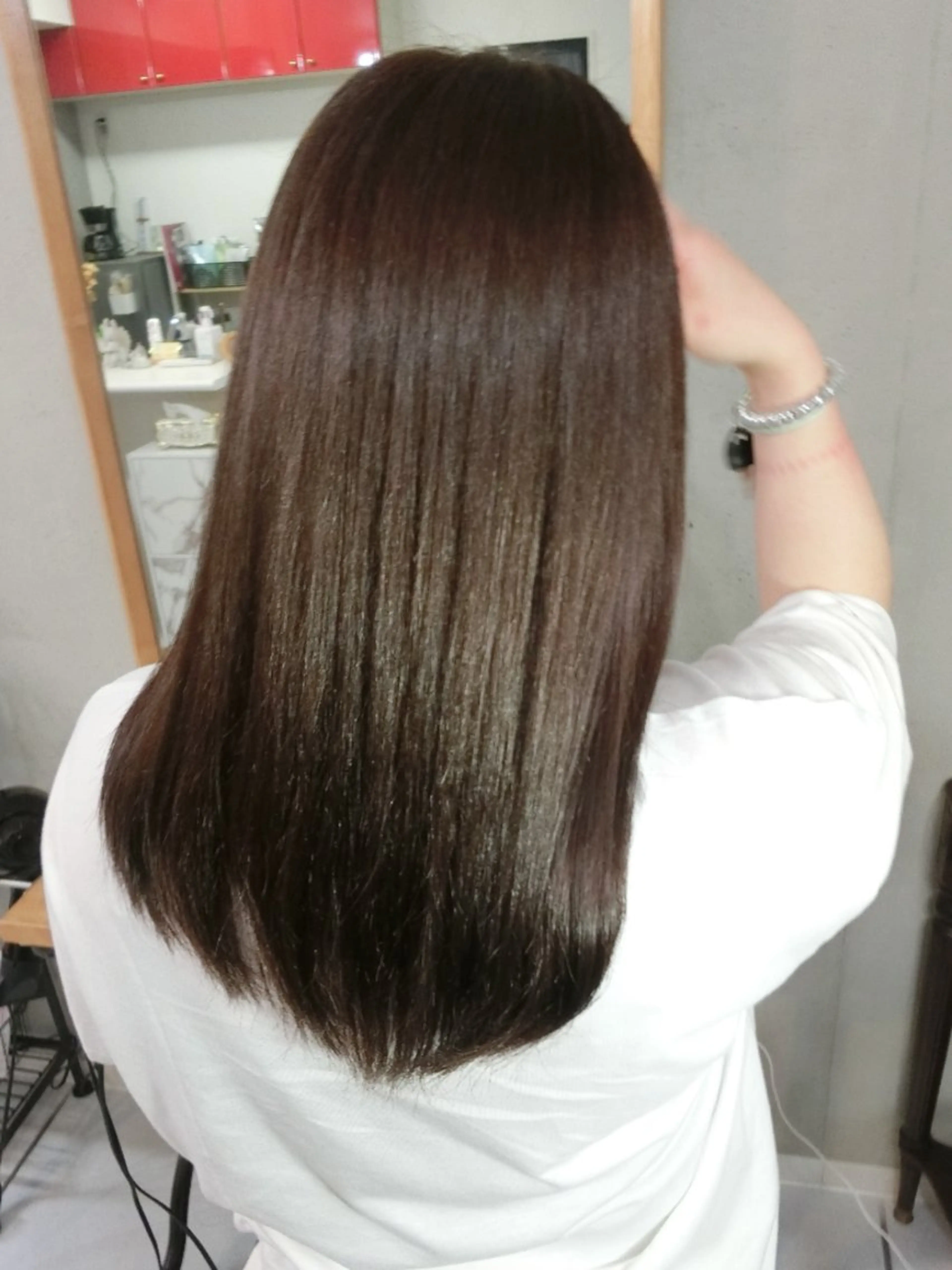 カラー ロング カット ヘアカラー トリートメント ma cherie 　naoのヘアスタイル