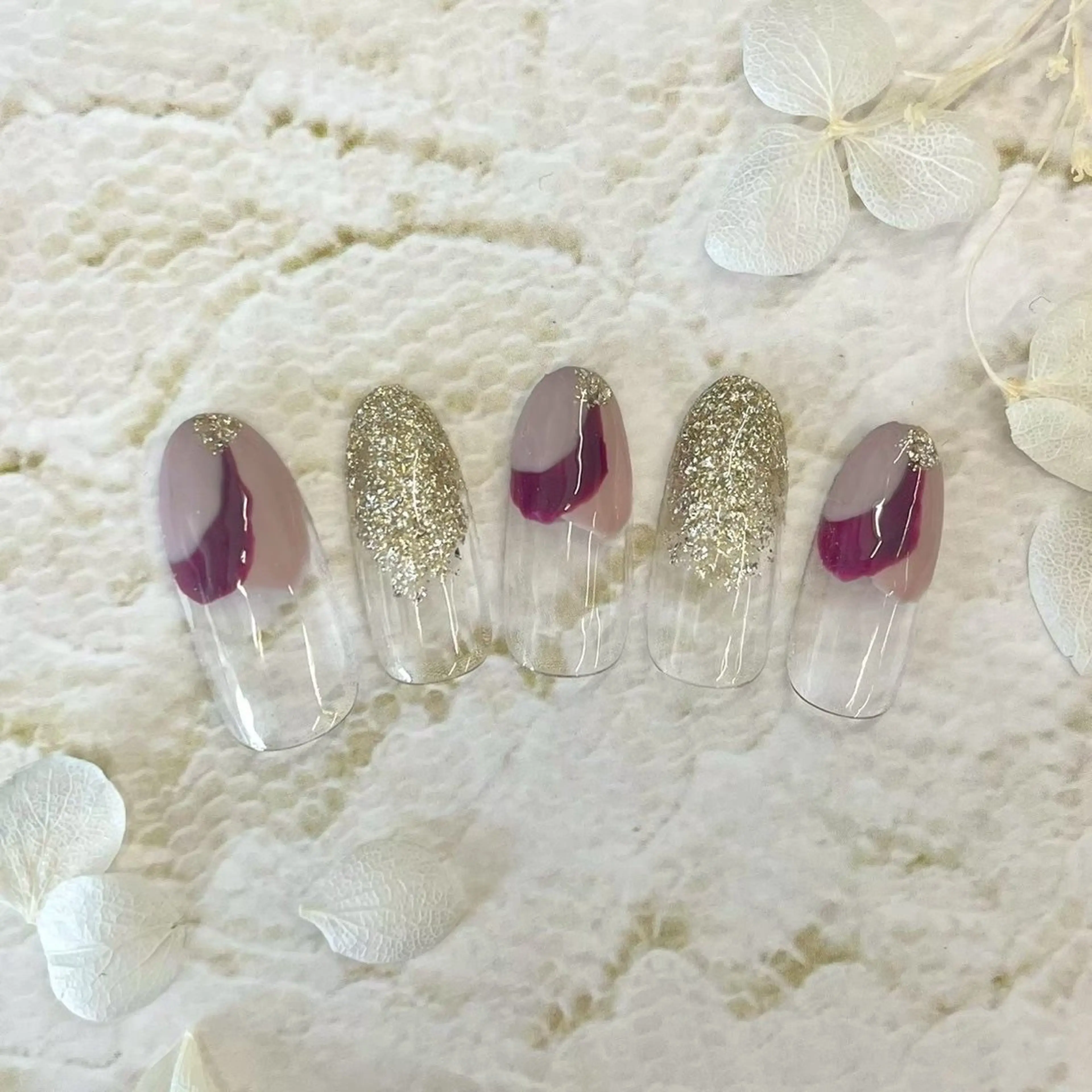 ネイル ⭐︎休業中の練習⭐︎ JNA認定講師髙橋のネイルデザイン