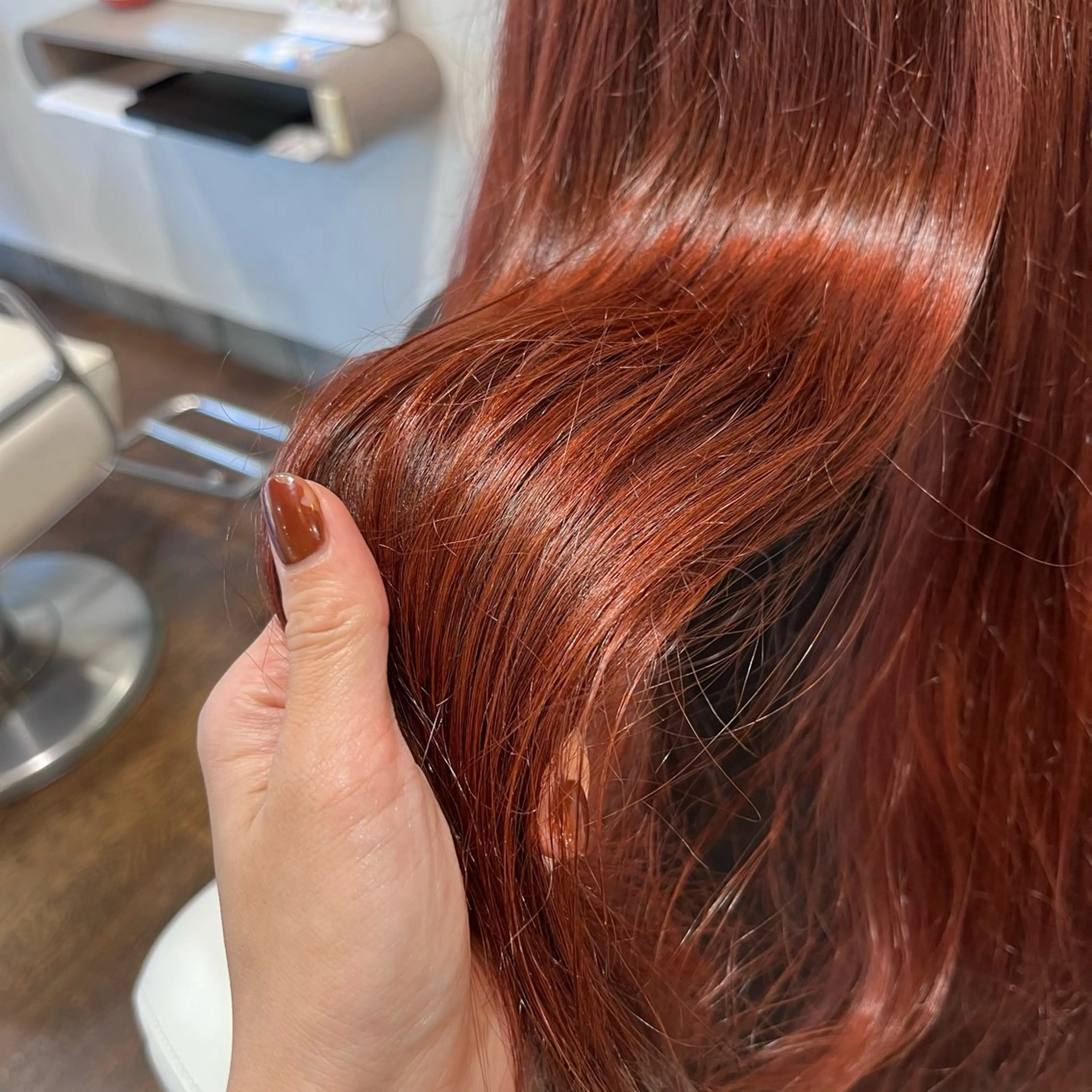 ロング カラー 中村 友香のヘアスタイル