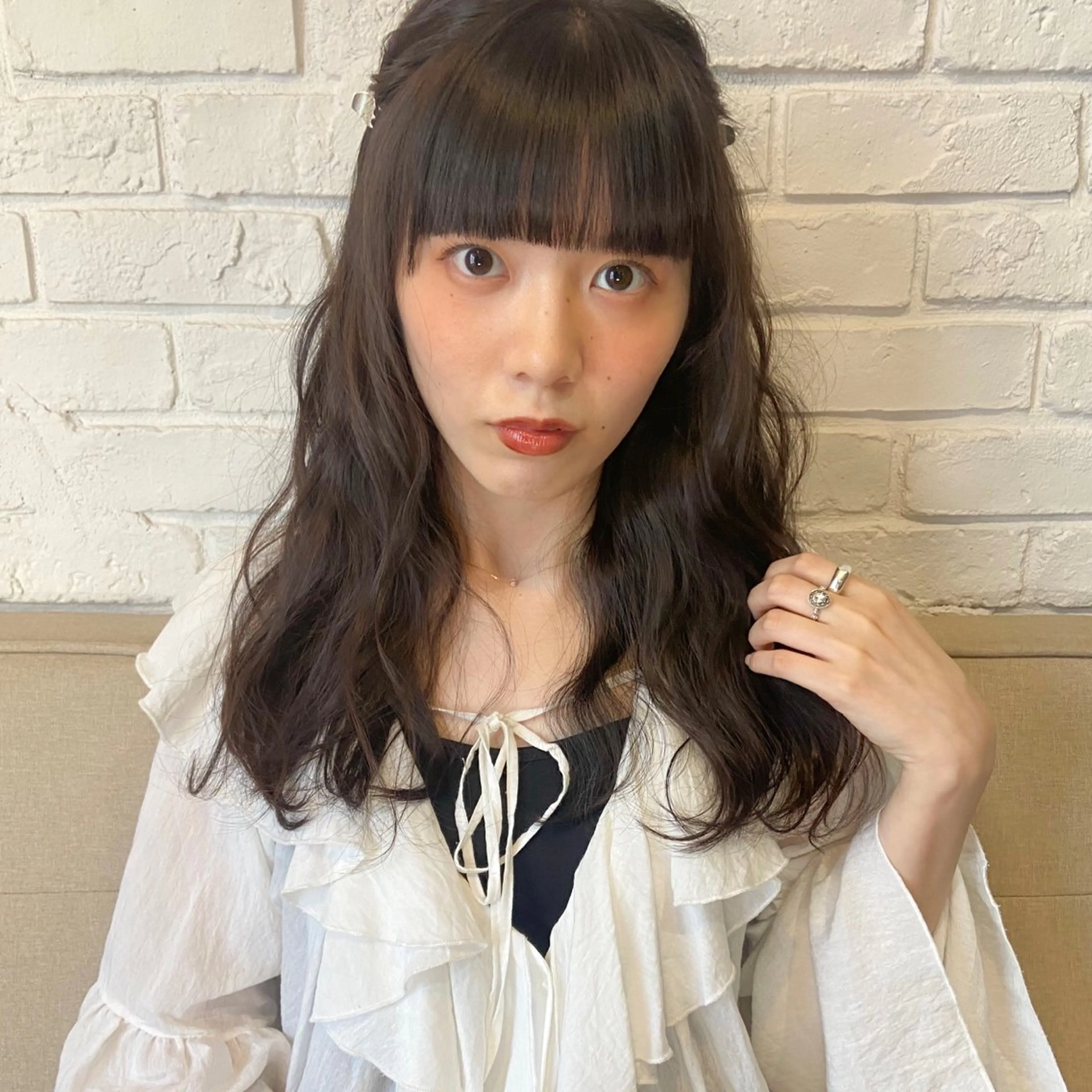 ミディアム カラー パーマ ヘアアレンジ 🌼似合わせのプロ 心斎橋/rena🌼のマツエク・マツパデザイン