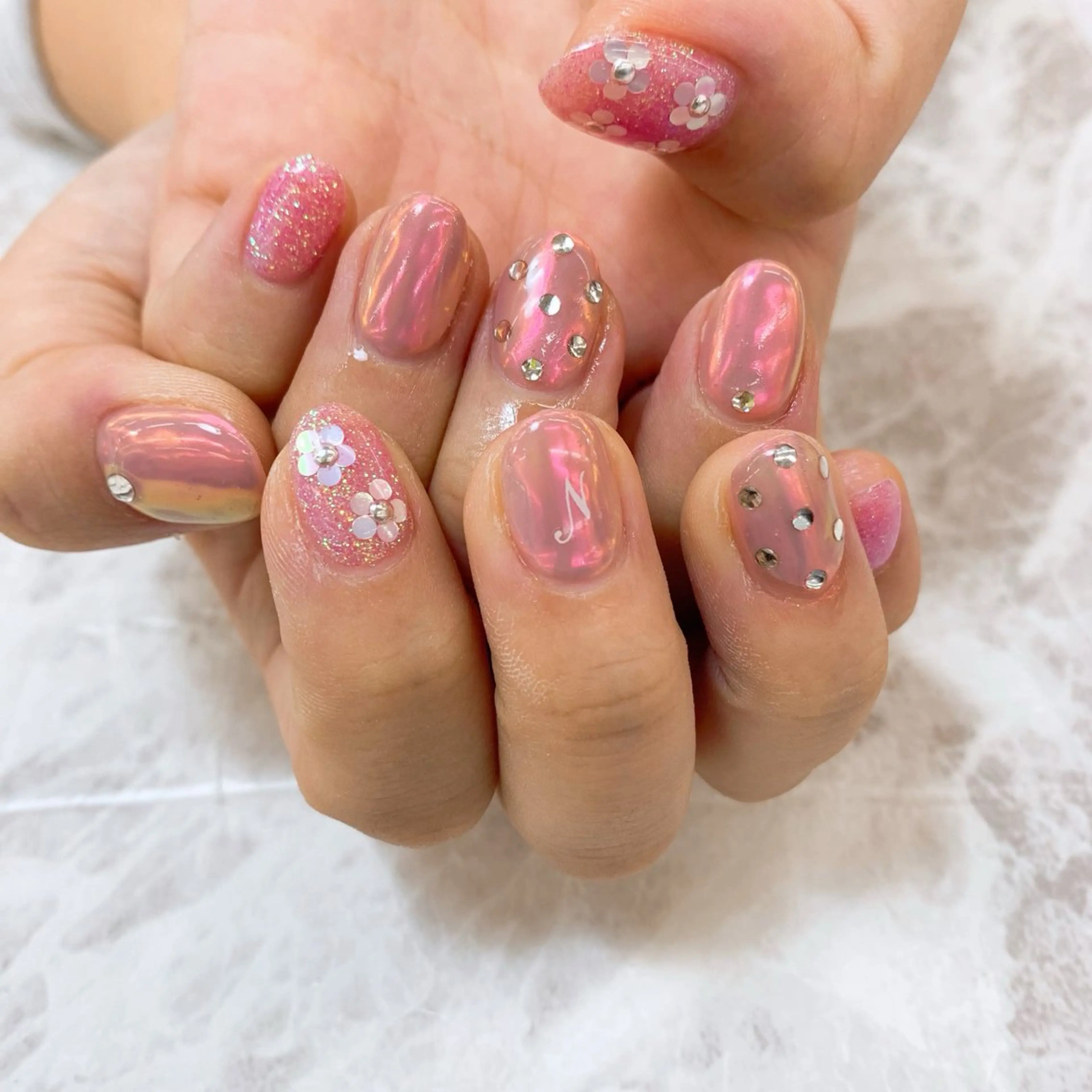 ネイル ⭐︎休業中の練習⭐︎ JNA認定講師髙橋のネイルデザイン