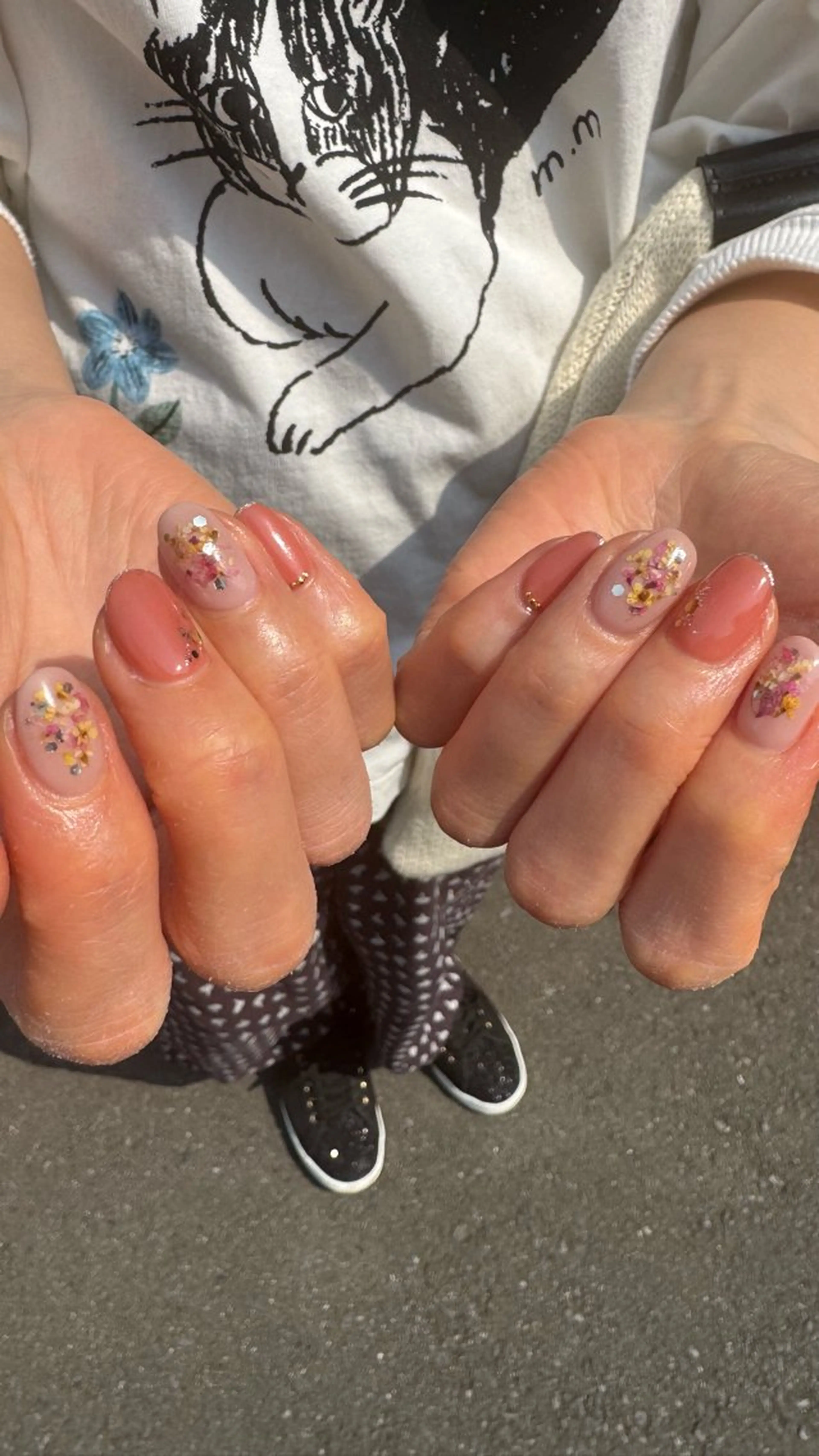 ネイル フラッシュネイル 韓国ネイル ラメ(グリッター) ラメグラデーション マグネットネイル ハンドネイル MH_ Nailのネイルデザイン