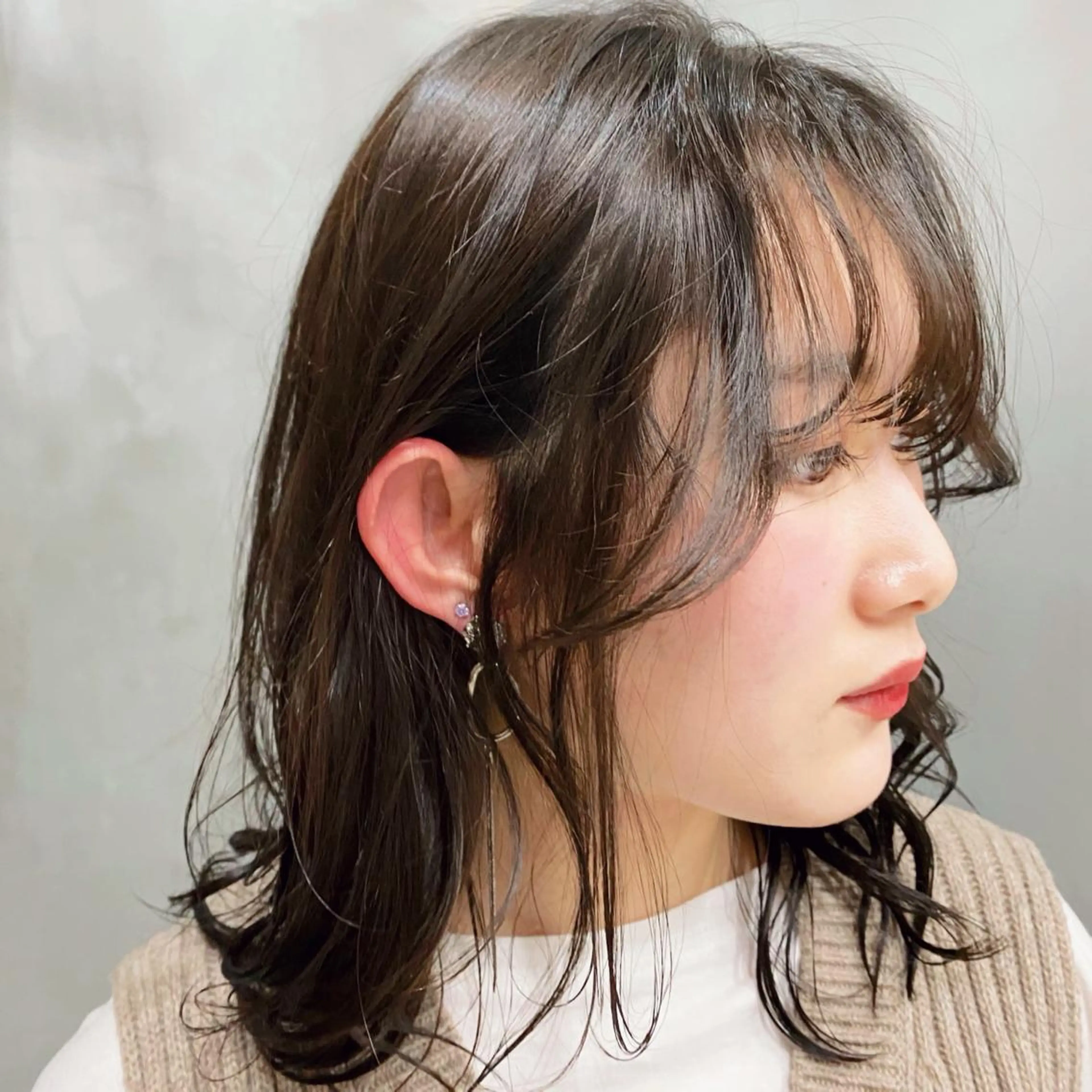 ミディアム カラー ベージュカラー Kaito🐶/ デザイン/レイヤーのヘアスタイル