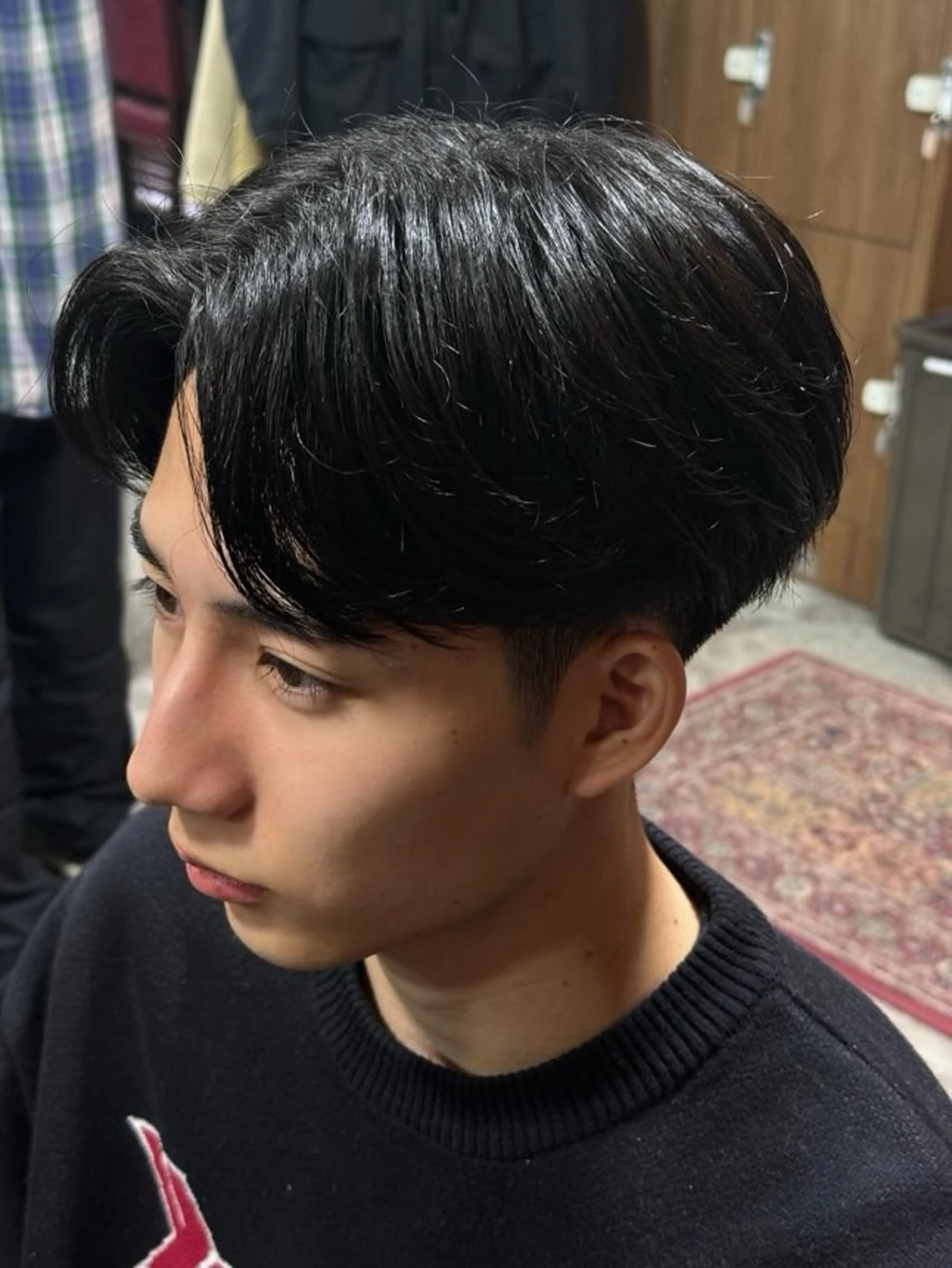 ショート ヘアアレンジ メンズ センターパート Cool hair TOMOKIのヘアスタイル