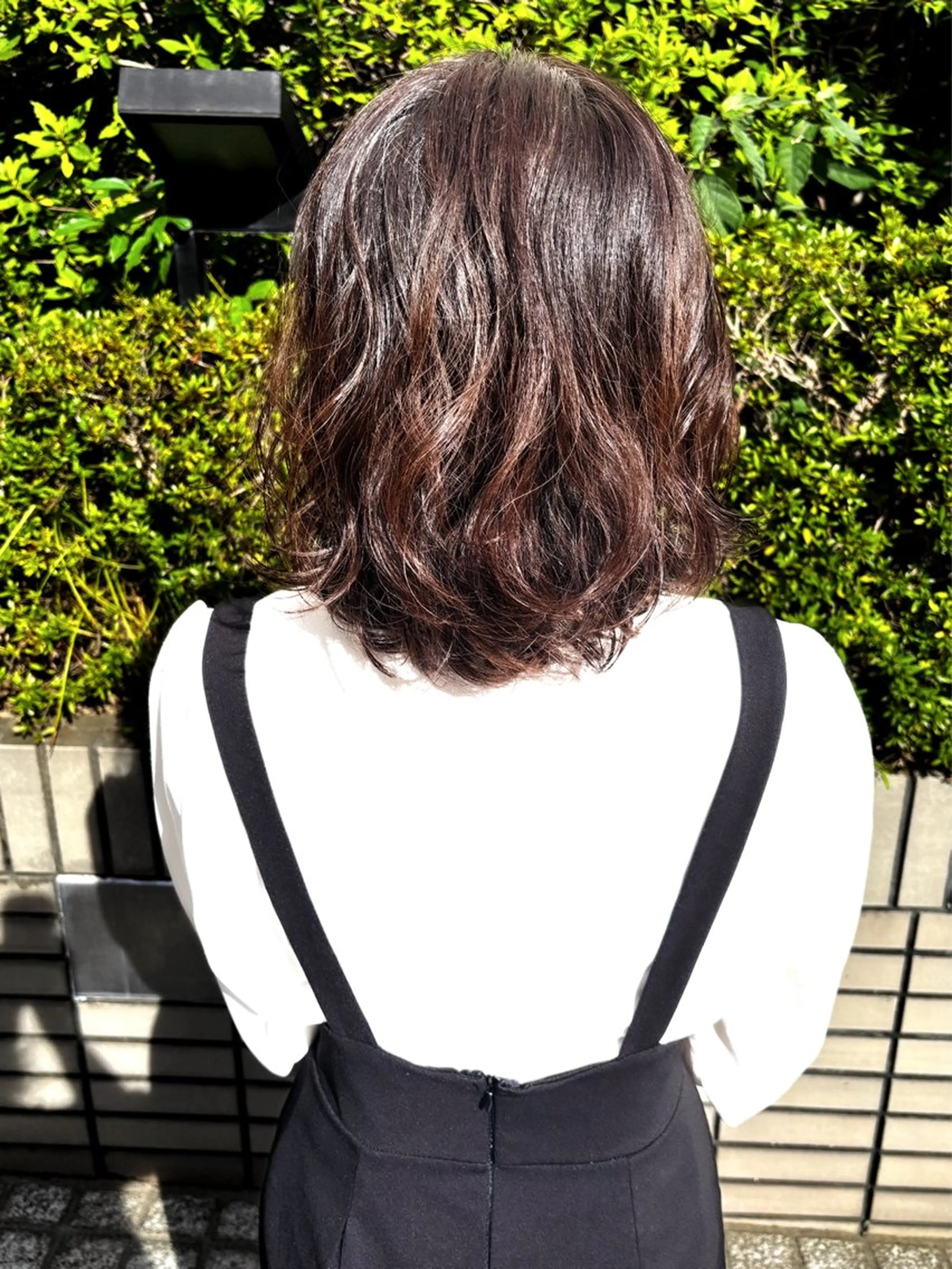 ミディアム カット パーマ トリートメント . kanokoのヘアスタイル