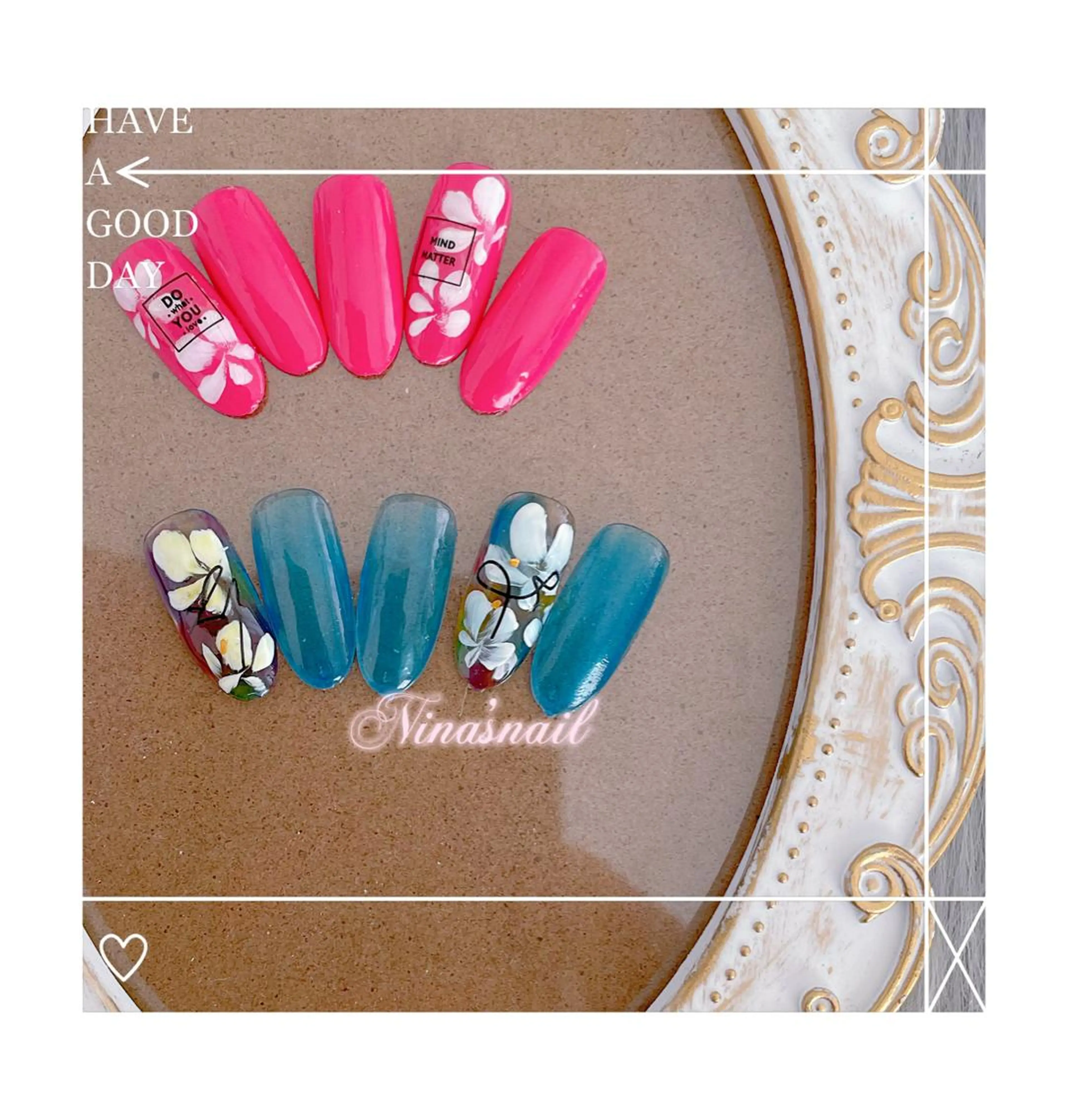 ネイル フラワーネイル Nina's nailのネイルデザイン