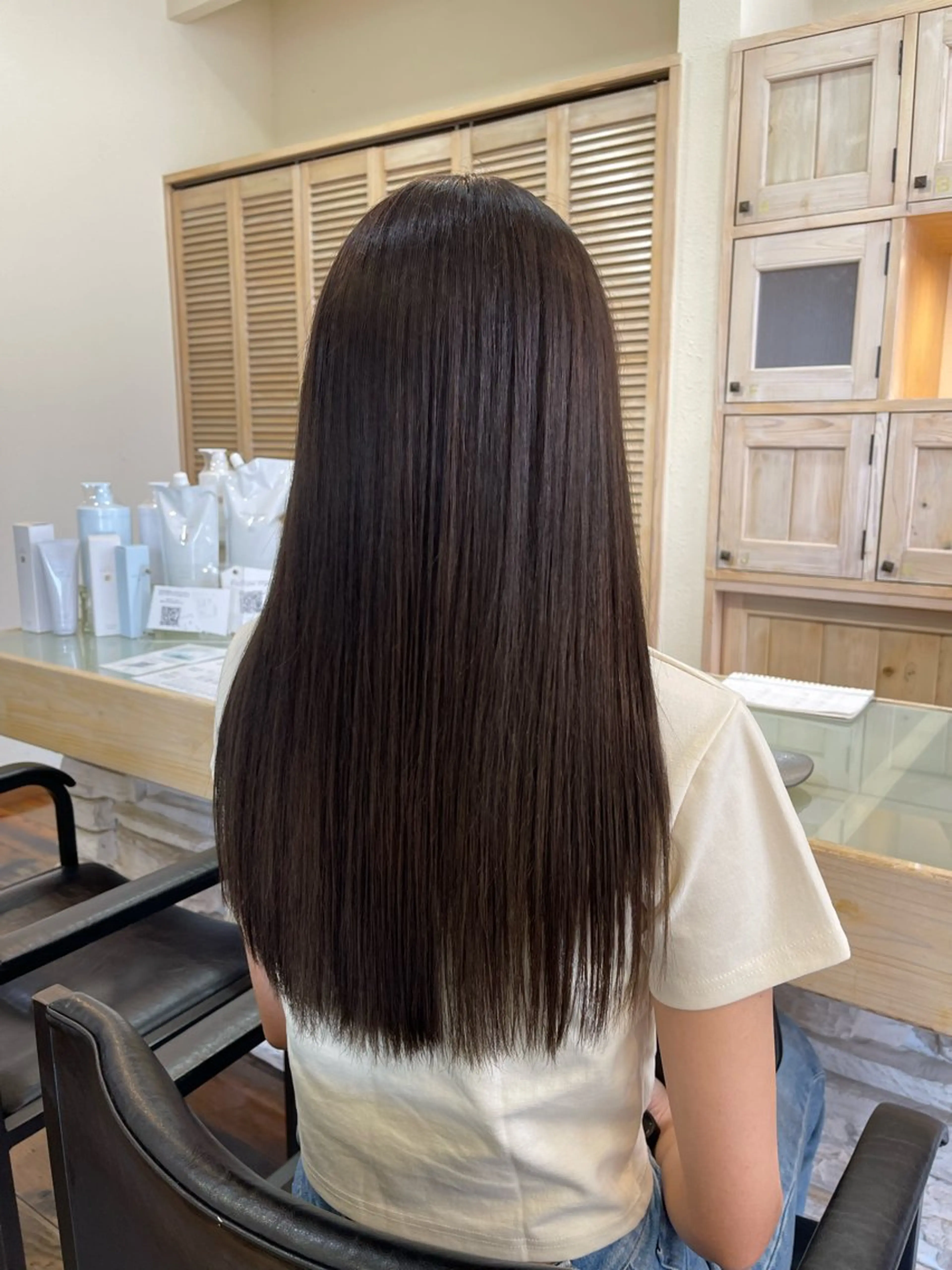 ロング カラー 梶原 真帆のヘアスタイル