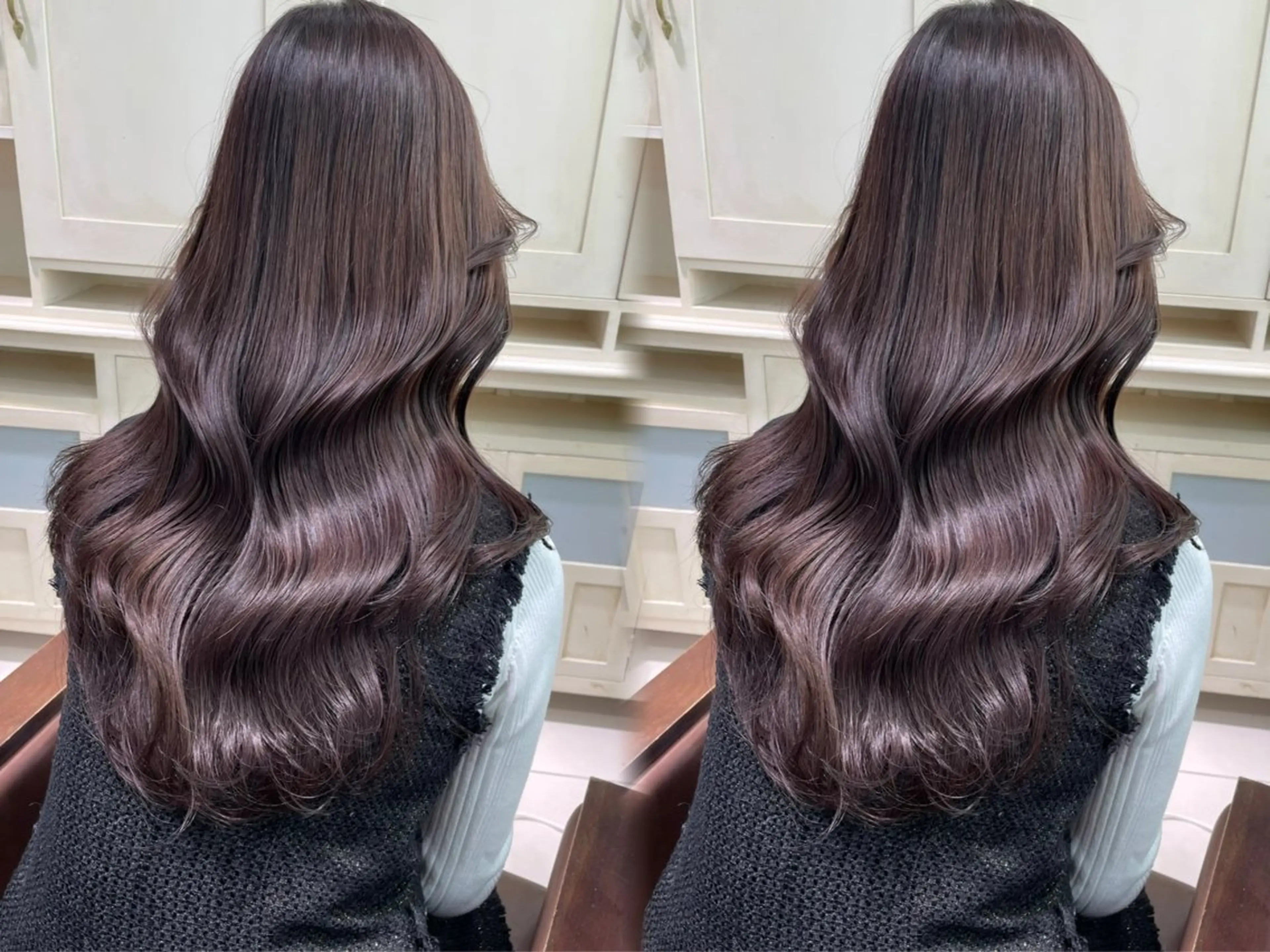 ロング ヘアカラー トリートメント 艶モテカラー miku🏳️‍⚧️のヘアスタイル