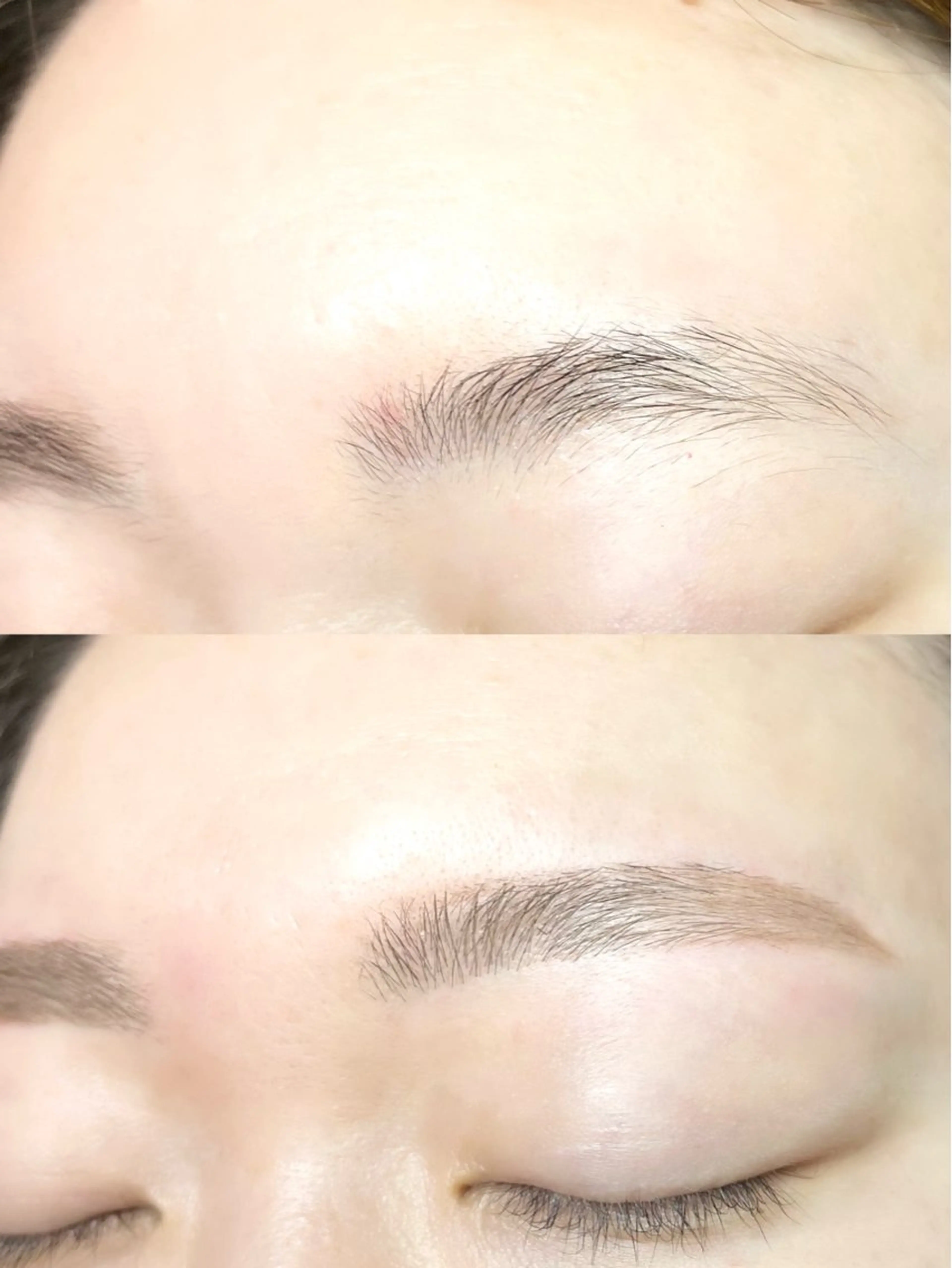 眉毛waxスタイリングの写真