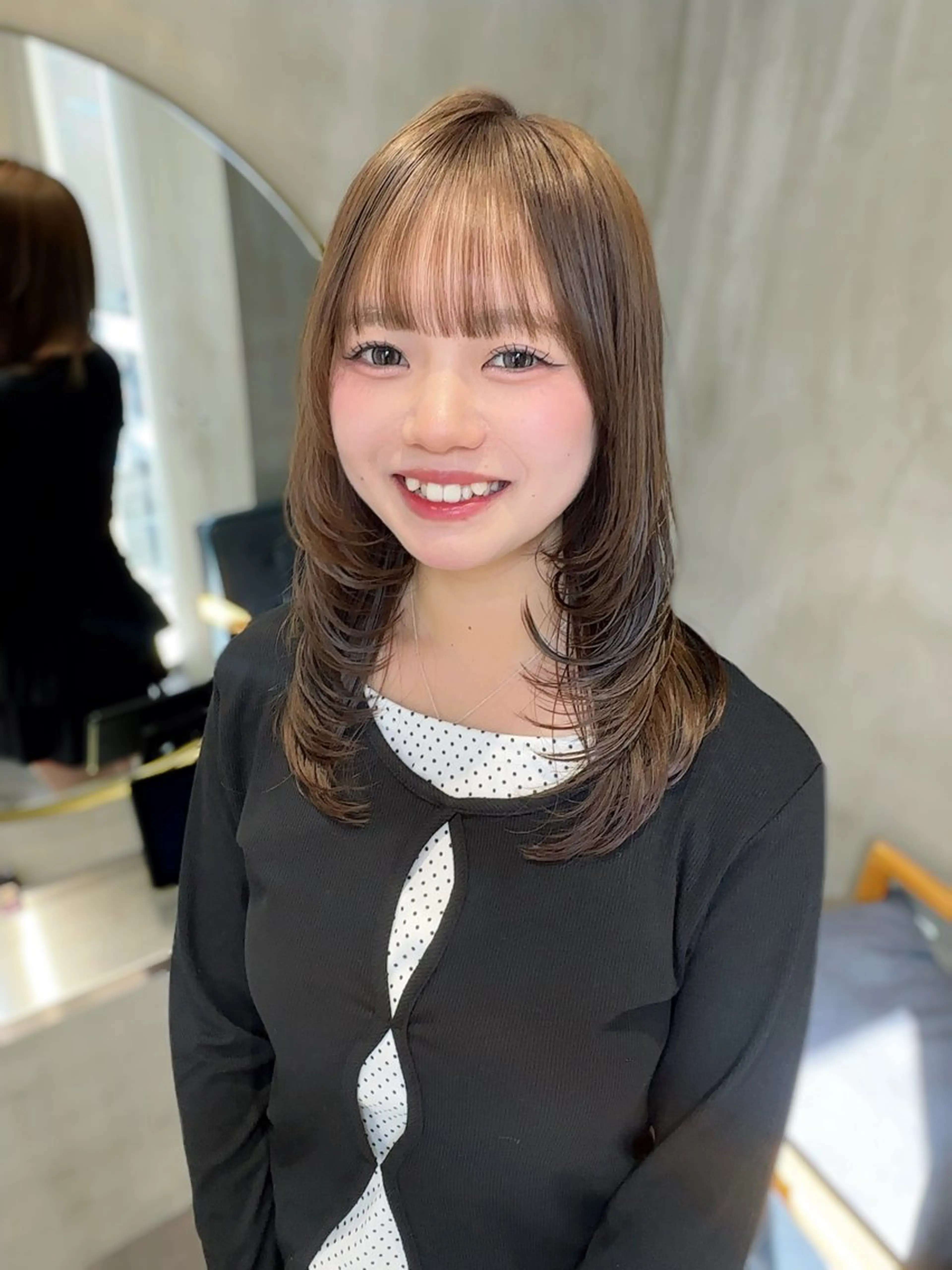ロング カラー カット ヘアカラー ︎︎カイ ミズキ 🎀のヘアスタイル