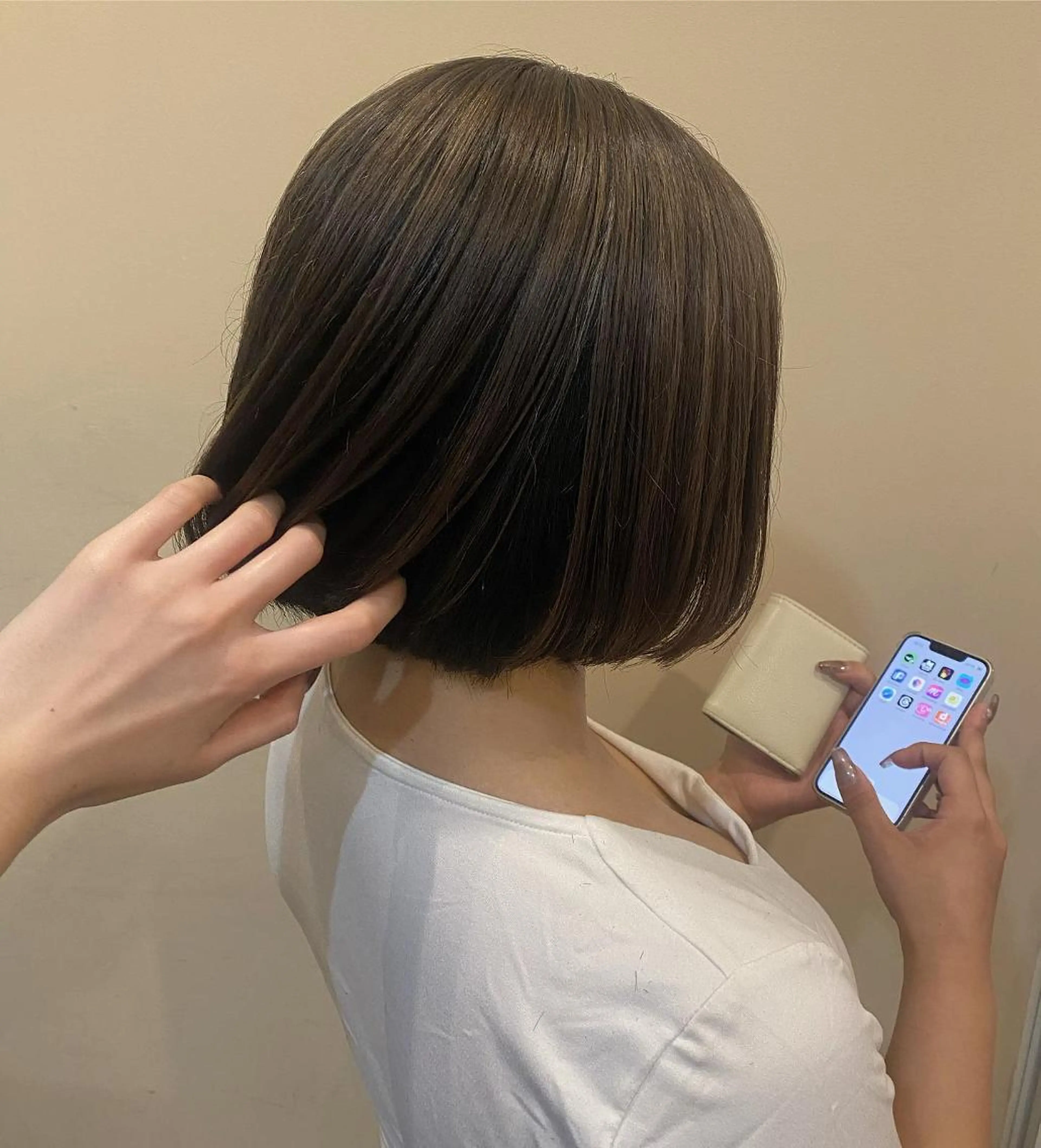 ミディアム カラー パーマ ヘアアレンジ メンズ グレージュ 🩷Eny terrace🩷のヘアスタイル
