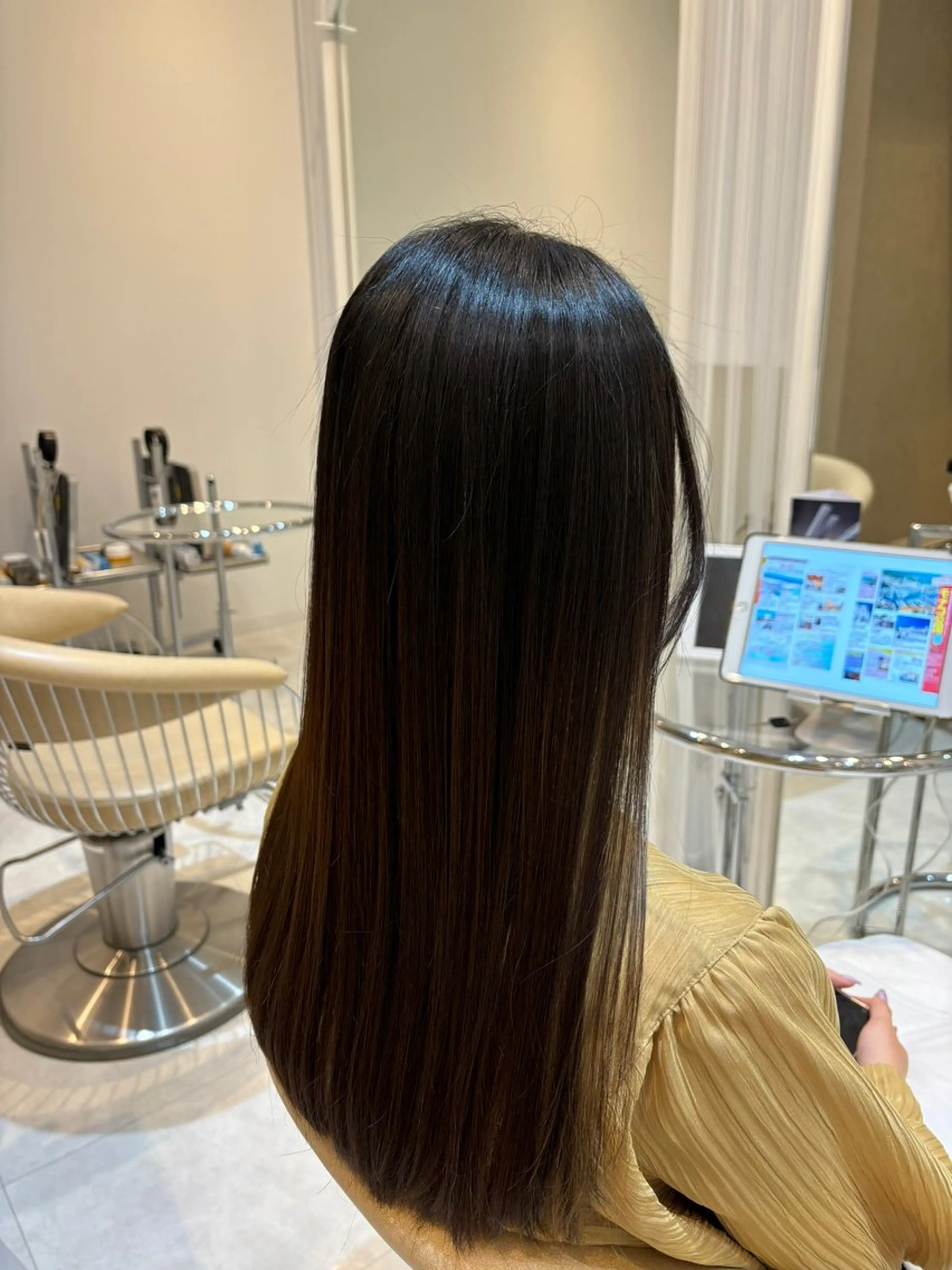 セミロング 縮毛矯正 トリートメント 縮毛矯正 トリートメント Watai 山下直哉のヘアスタイル