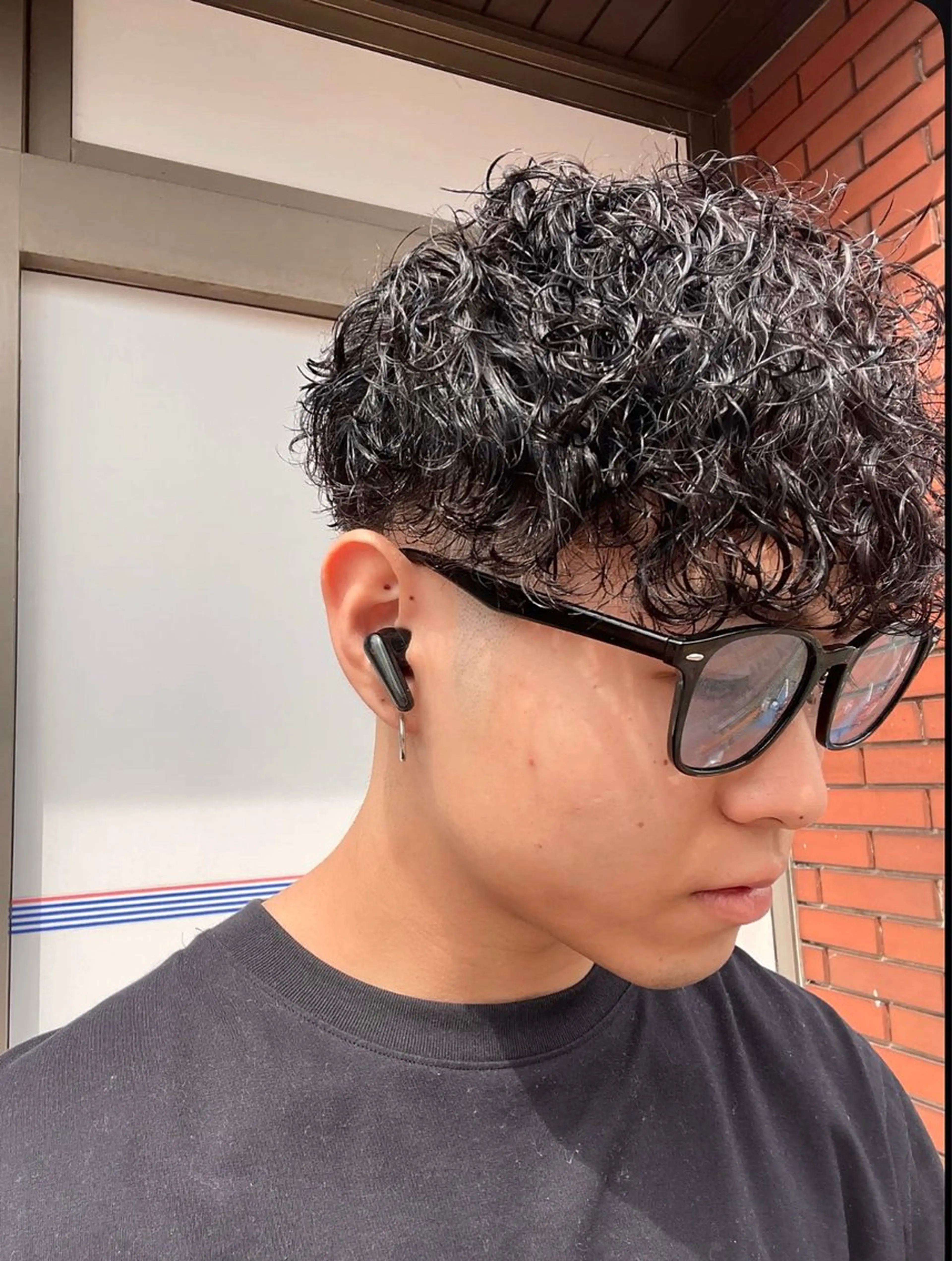 パーマ メンズ レディースモデル募集 無料/田中海斗のヘアスタイル